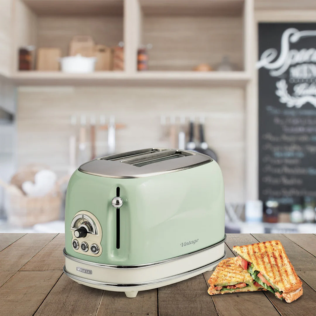 Vintage Toaster 2S Beige 810W - Inhomebuy