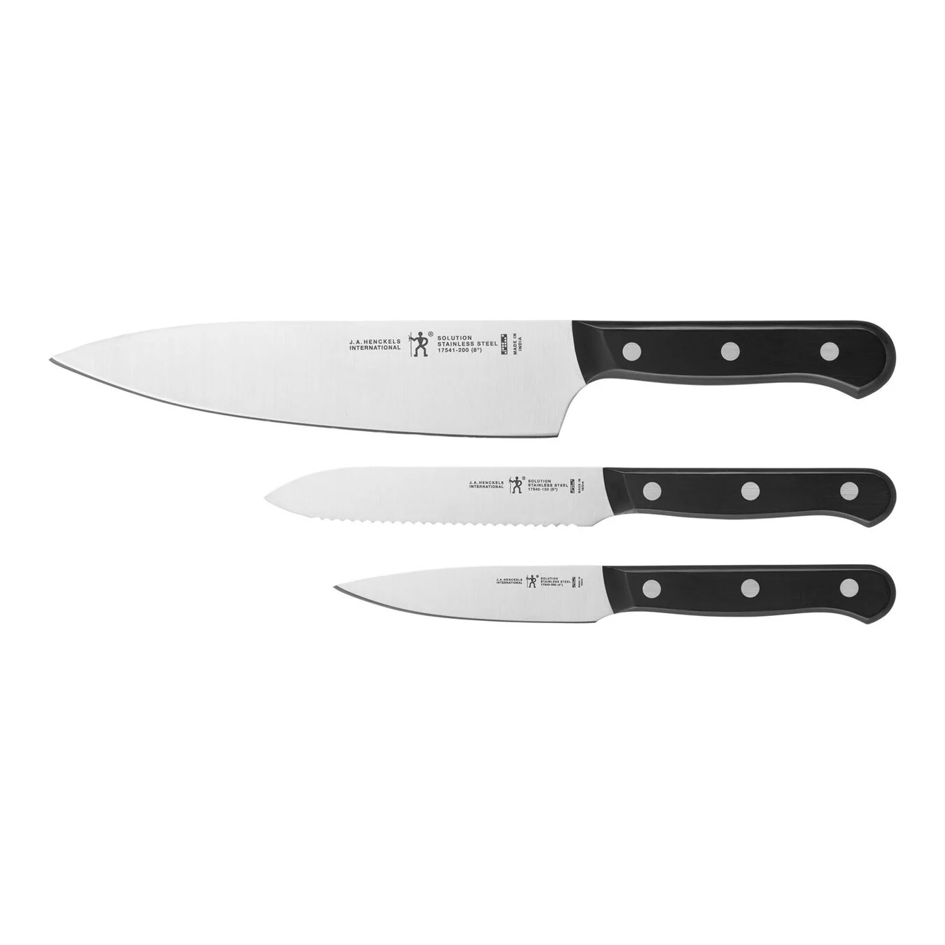 Henckels 3pc Starter Knife Set, Solution Series - Inhomebuy