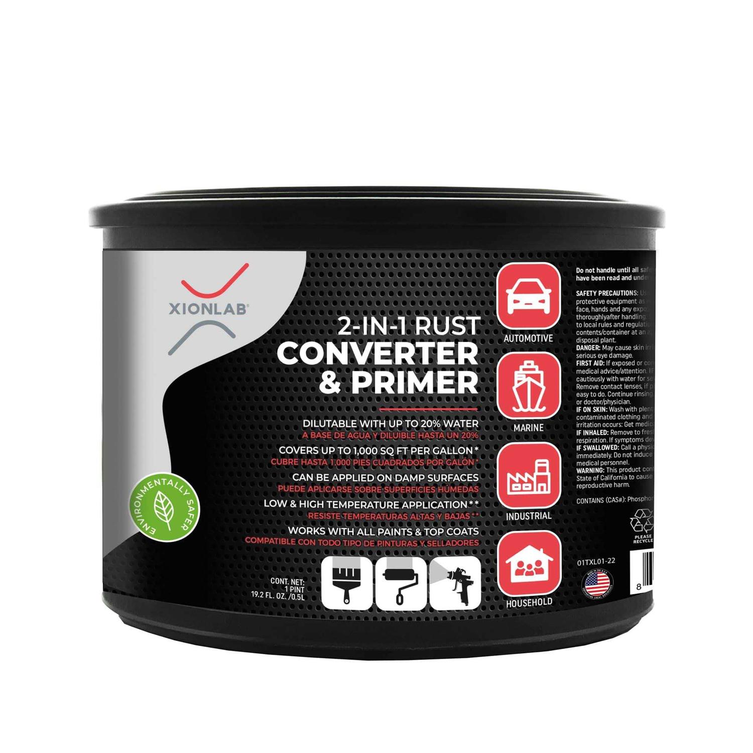 Xion Lab 2 in 1 Rust Converter & Metal Primer - Inhomebuy