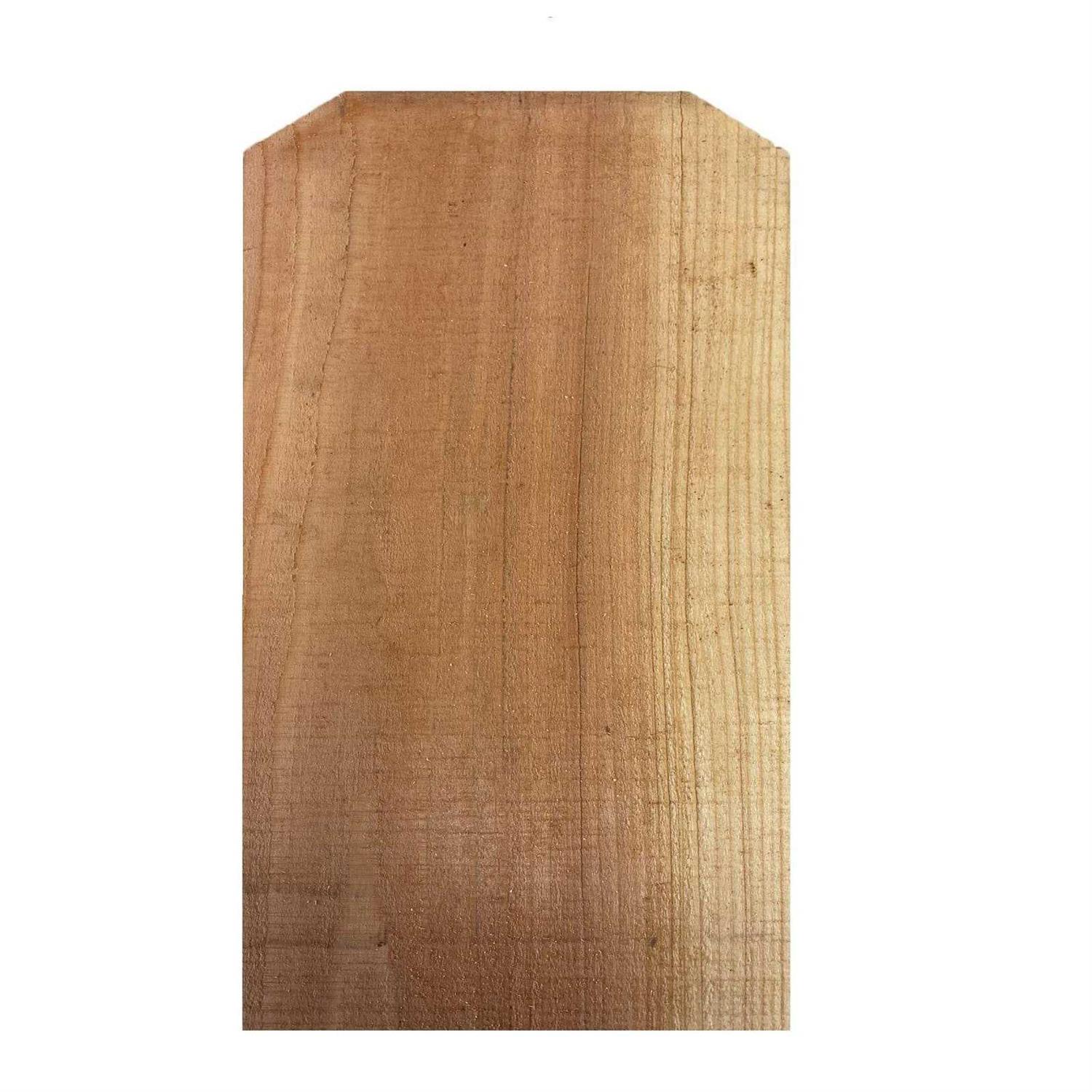 Lowe’s 5/8-in x Redwood Dog Ear Fence Picket - Inhomebuy