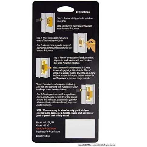 fix-A-latch interior 2-Pack with brass finish - Inhomebuy