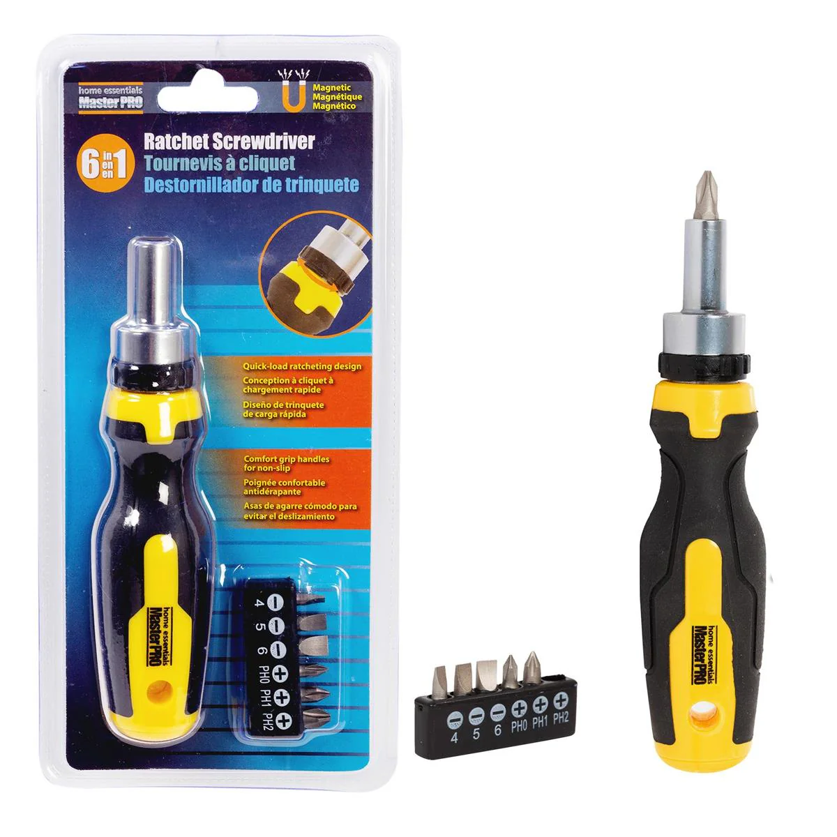 Home Essentials 7pc Ratchet Screwdriver Set | 73218 - Inhomebuy