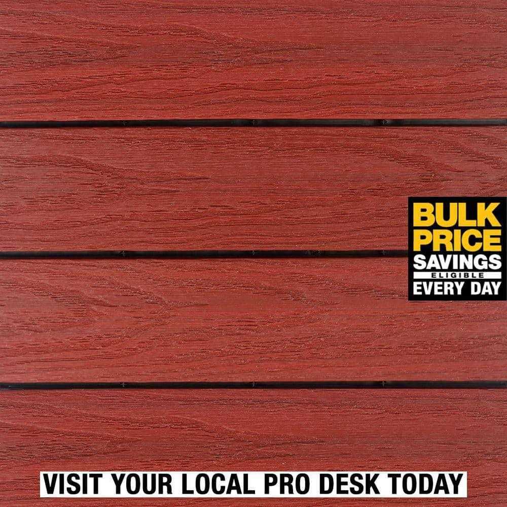 NewTechWood UltraShield Naturale 1 ft. x 1 ft. Quick Deck Outdoor Composite Deck Tile - Inhomebuy