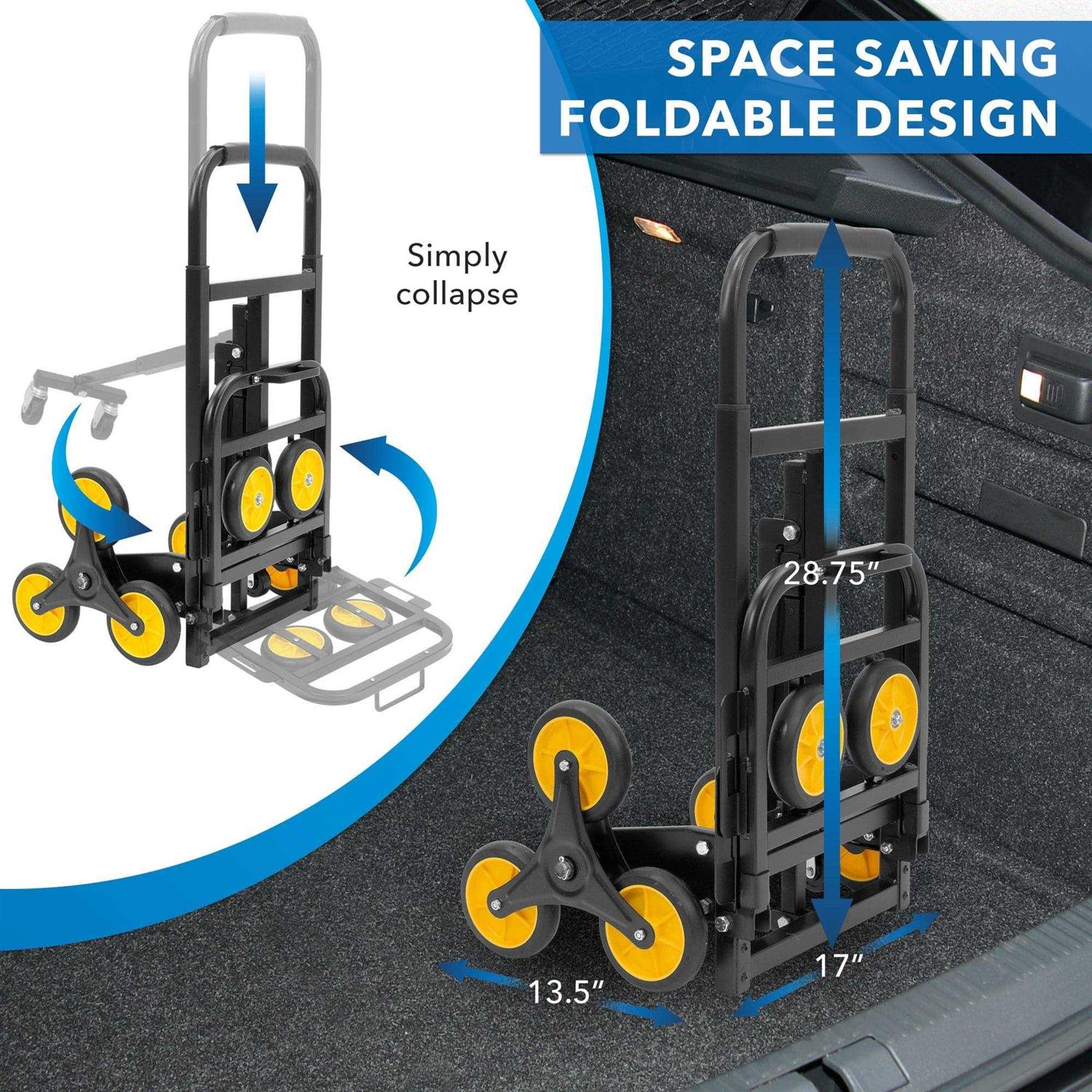 Mount-It! Premium Folding Luggage Cart - Inhomebuy