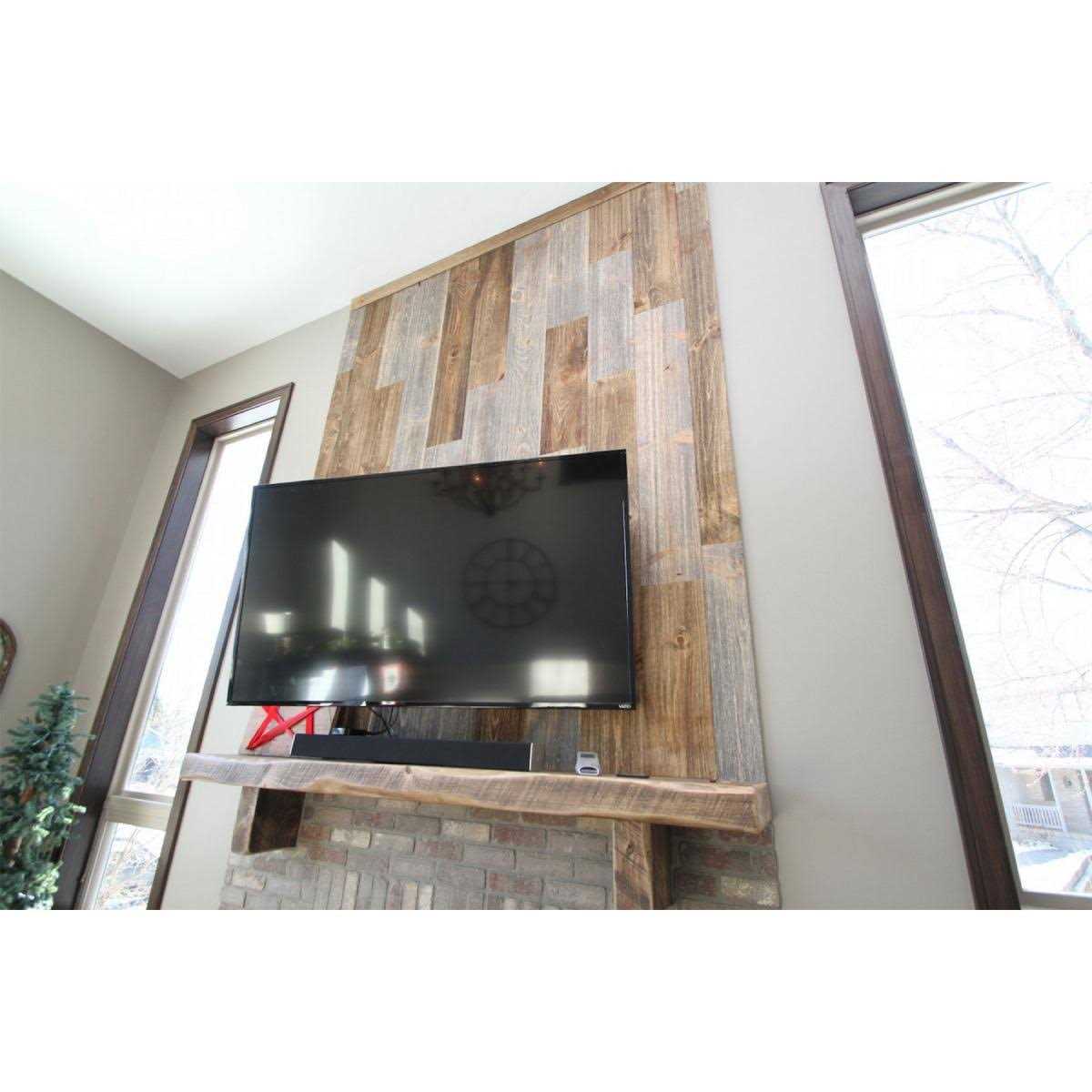 Ekena Millwork 1/4W x 96L Barntique Gaynes Reversible Ship Lap or Nickel Gap Barnwood Wall Coverings - Inhomebuy