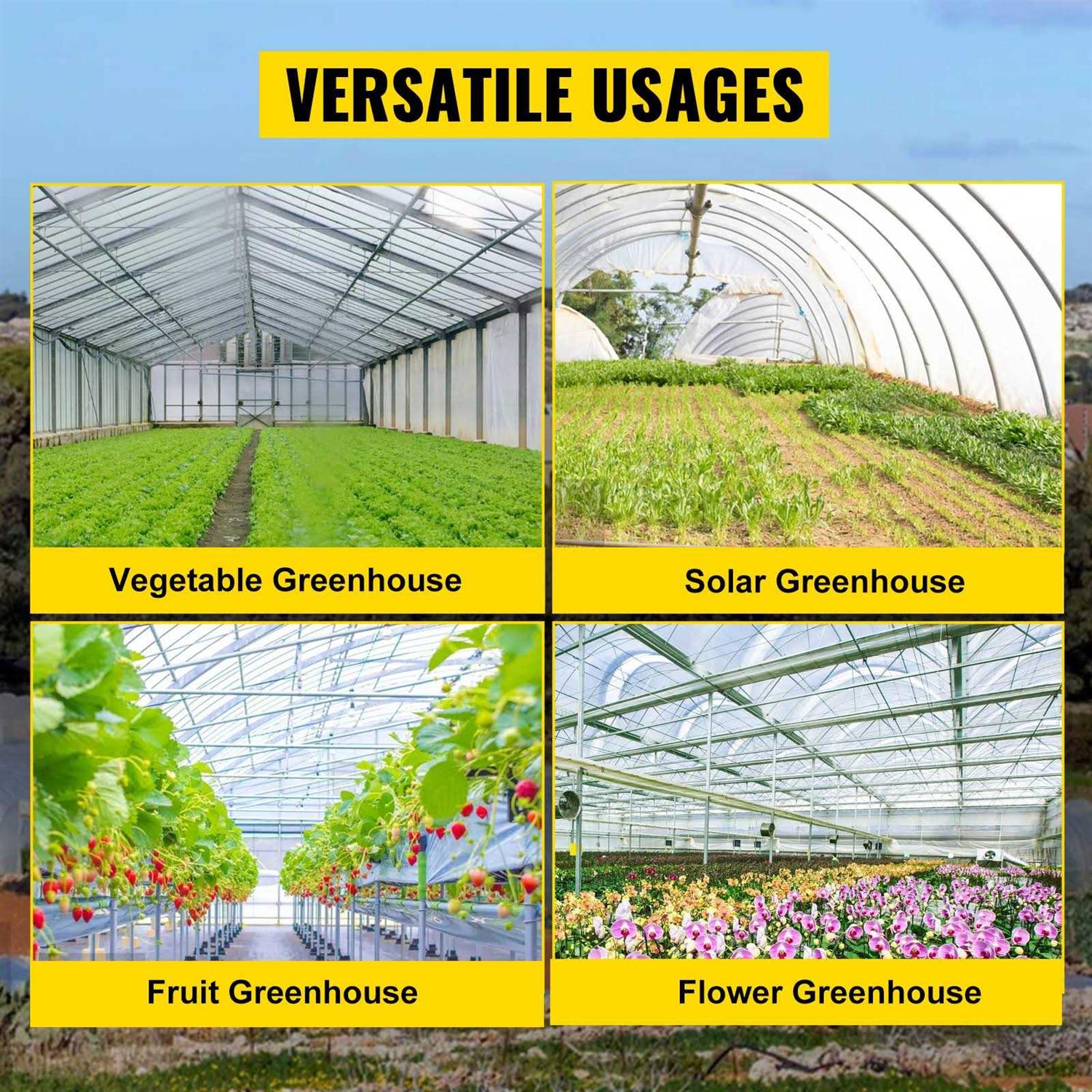 VEVOR Greenhouse Roll Up Motor 100W DC 24V 3.2 RPM Waterproof Aluminum Alloy Electric Greenhouse Frame Shed - Inhomebuy