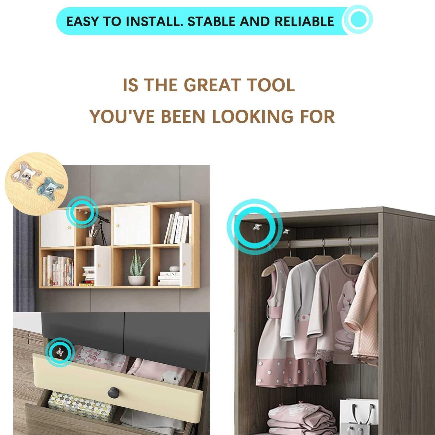 Remote Keeper TV Remote Control Security Cable Lock Kit - Inhomebuy