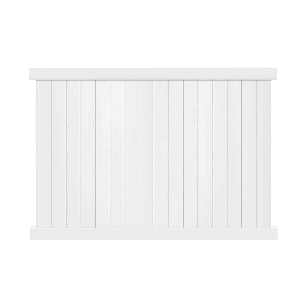 Weatherables Naples 3 ft. H x 8 ft. W White Vinyl Stair Railing Kit - Inhomebuy