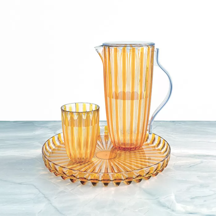 DolceVita Pitcher With Lid Amber - Inhomebuy