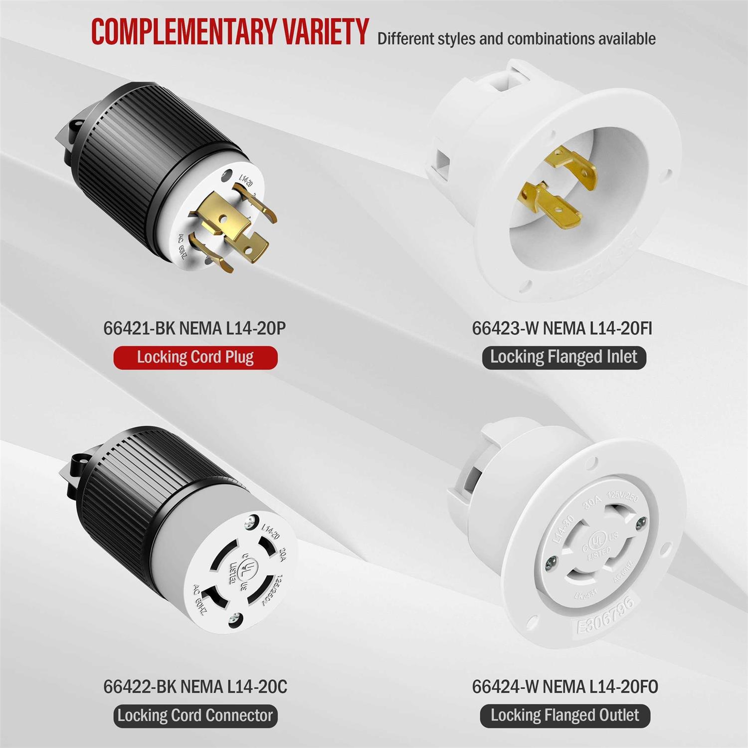 Enerlites 66300 30 Amp Electrical Dryer Outlet | NEMA 14-30R, Outdoor/Indoor, Flush Mount Receptacle, 3-Pole, 4 Wire, (10,8,6,4) AWG, Industrial - Inhomebuy