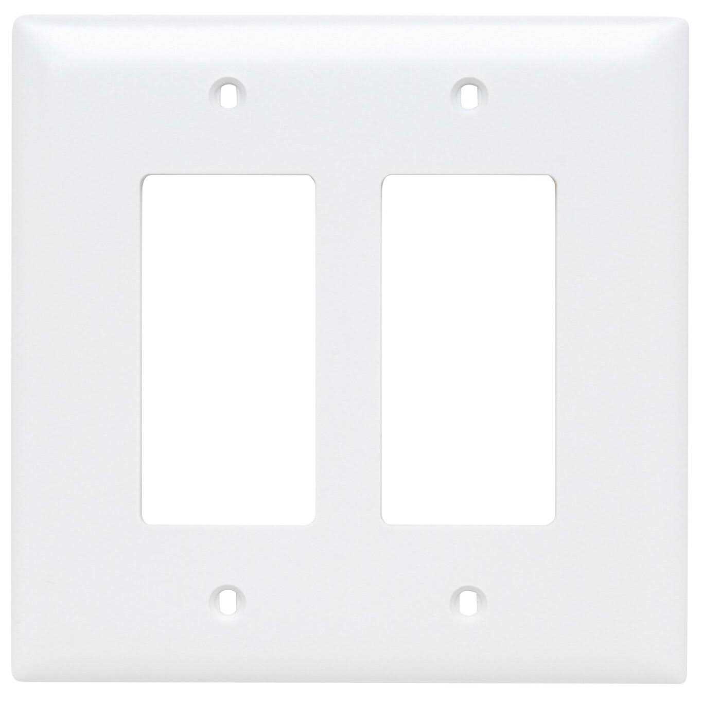 Pass & Seymour TP113W 2-Gang Combination Wall Plate - Inhomebuy