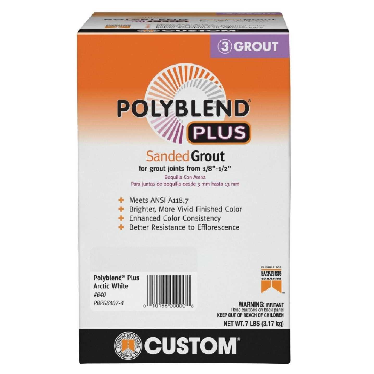 Custom Building Products 5 Lb White Dry Non-Sanded Tile Grout - Inhomebuy