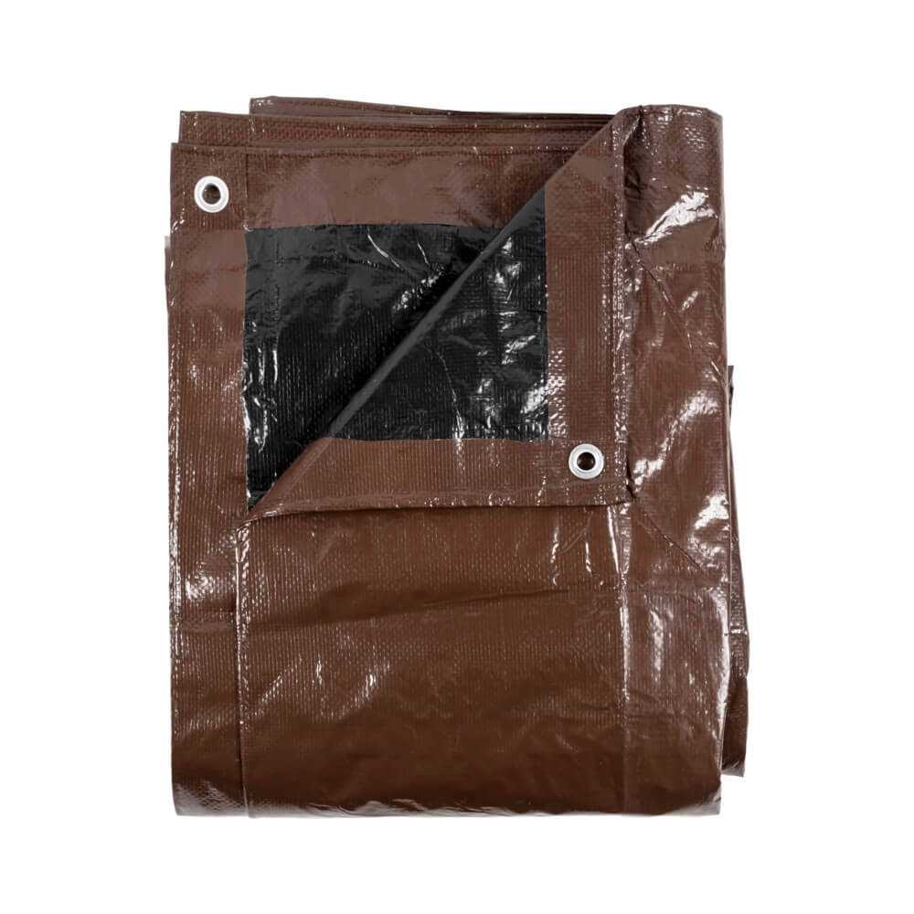 Onestock Black/Brown Reversible Tarp Heavy-Duty - Inhomebuy