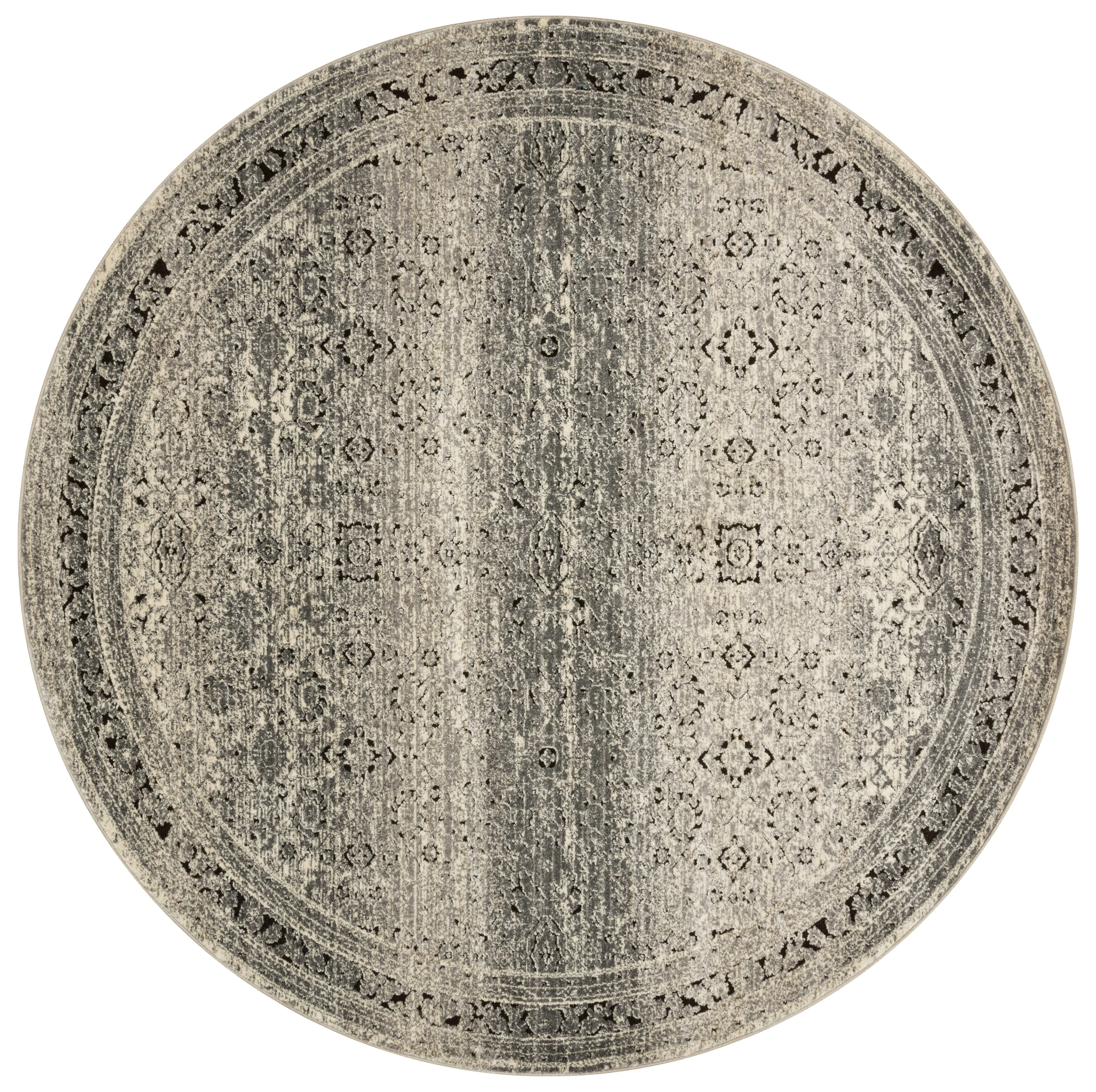 Loloi Rugs Millennium Collection Rug in Grey, Charcoal - 7'7