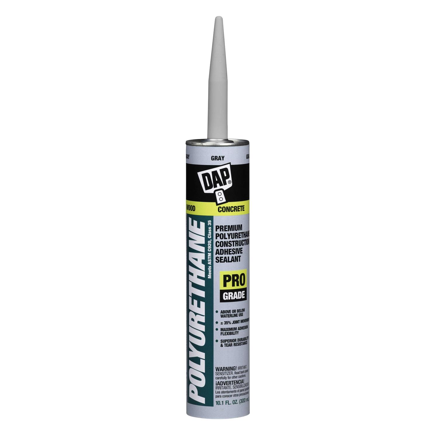 DAP Polyurethane 10.1 oz. Gray Premium Commercial Grade Sealant (12-Pack) - Inhomebuy