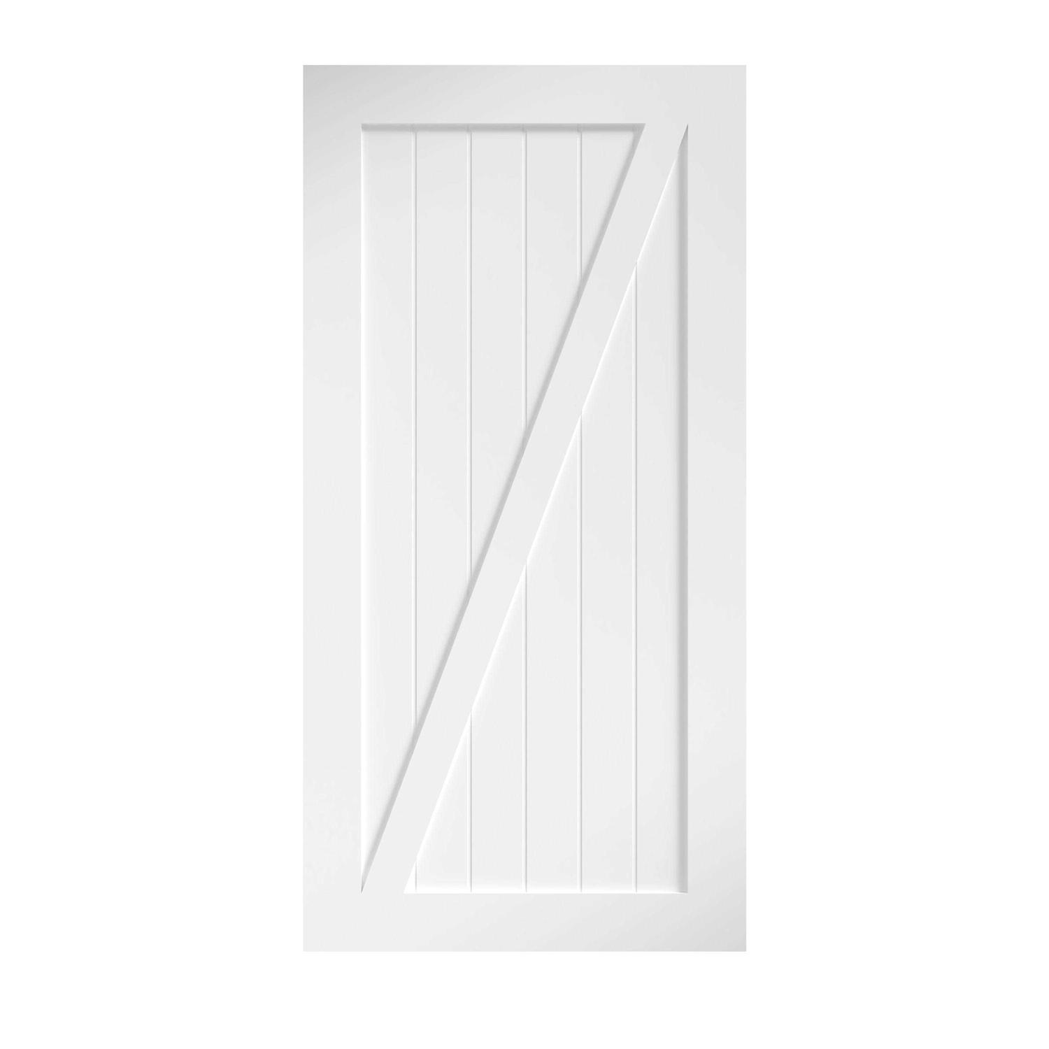 EightDoors Z-Shape Solid Wood Core Barn Door - Inhomebuy