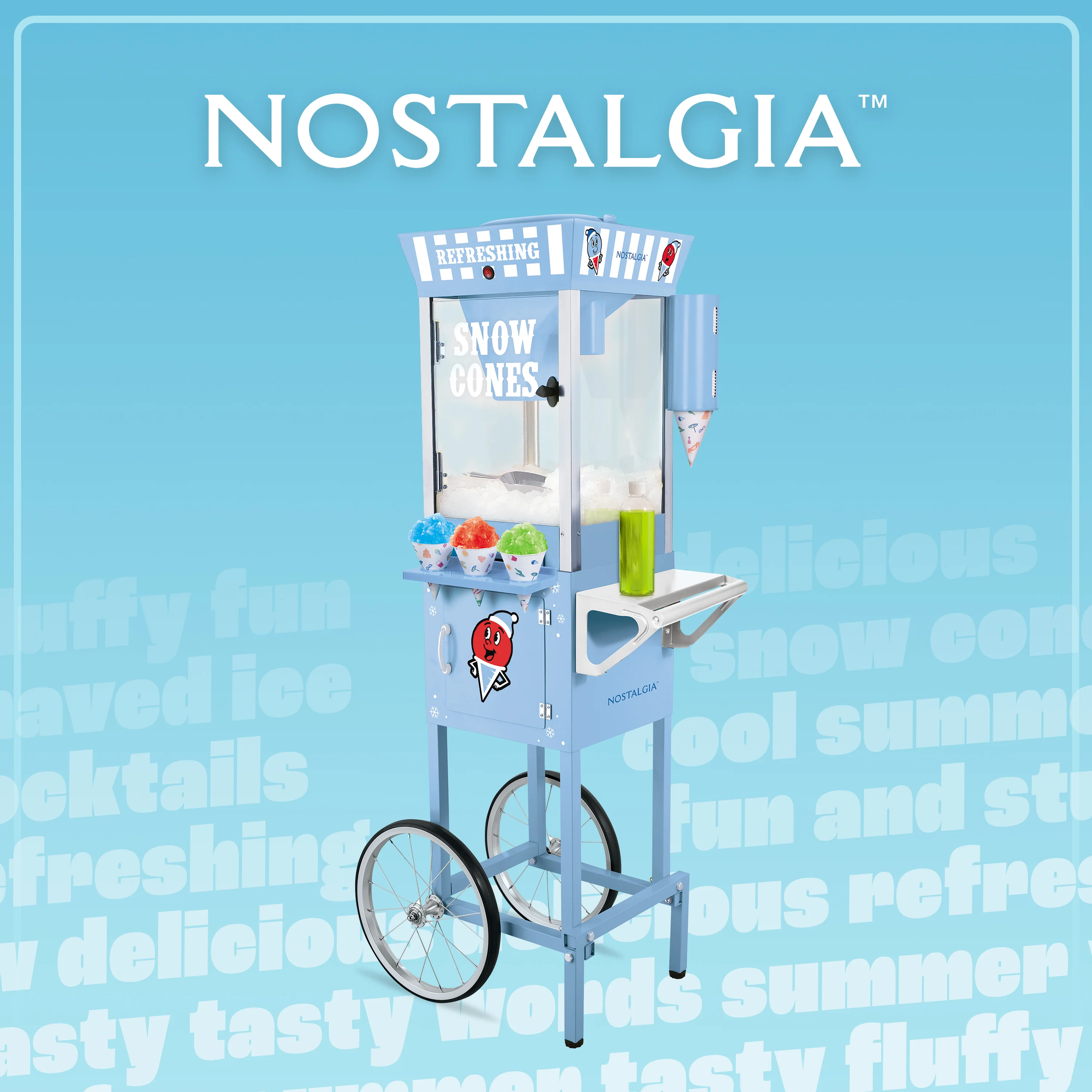 54-Inch Tall Snow Cone Cart - Inhomebuy