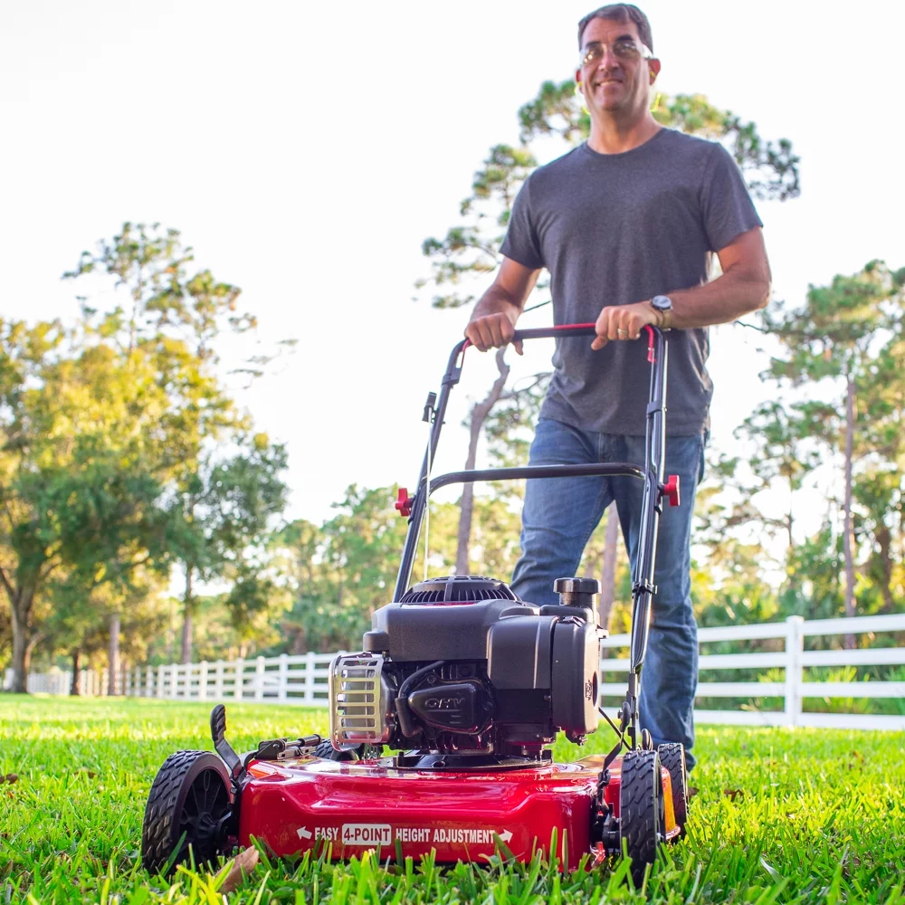 Hyper Tough 20-inch 125cc Gas Push Mower with Briggs & Stratton Engine (Assembled Height 39