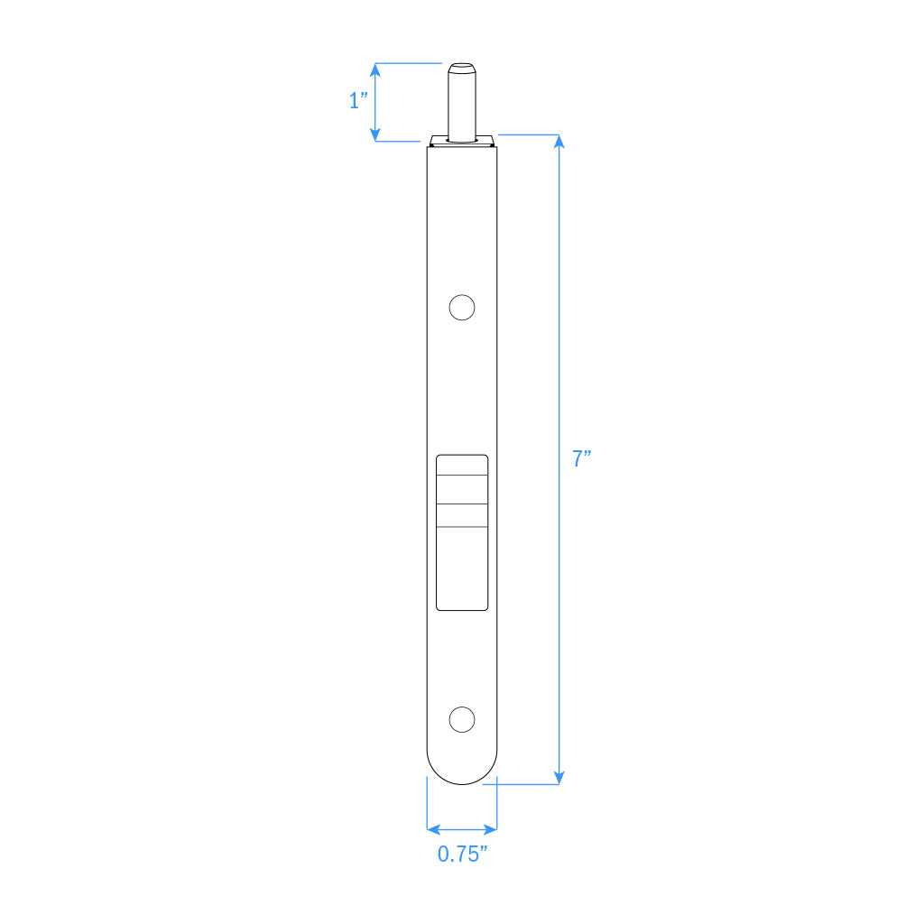 Nuk3y Single Route Flush Bolt Finish - Inhomebuy