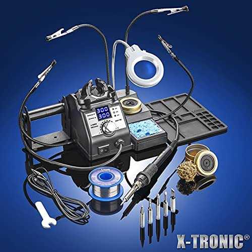 X-Tronic 3060-PRO LED 75 Watt Soldering Iron Station w Tips - Inhomebuy