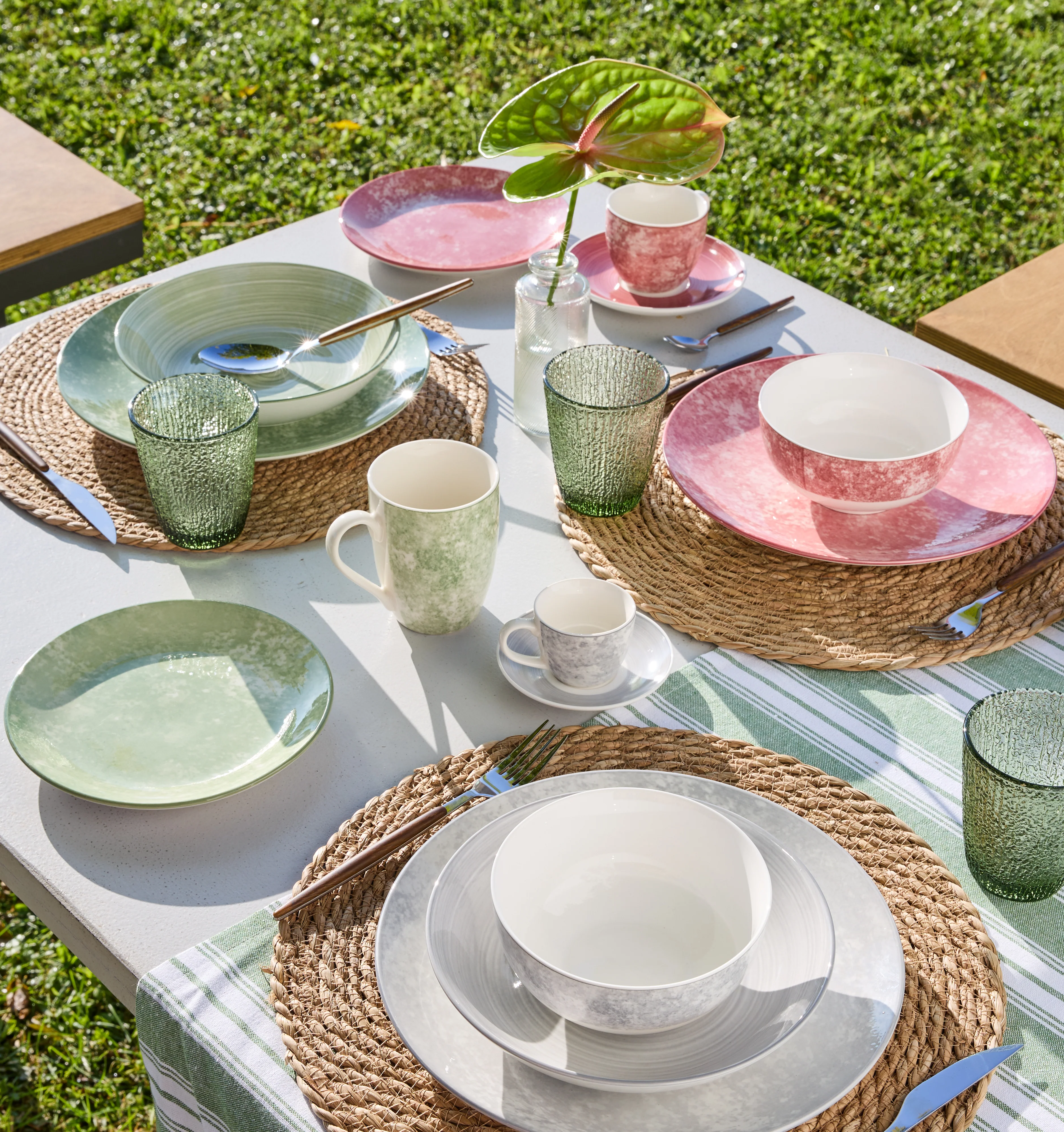Madisonv Petra  Table Set (18pcs) 6 colors - Inhomebuy