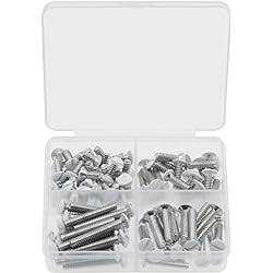 Wall Plate Screws 100 pcs White Outlet Screws Long 6-32 Thread Light Electrical Cover Panel Switch Plate Screws - Inhomebuy