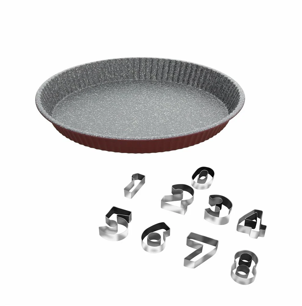 Sweet Cherry Tart Set 26cm With 10 Numbers - Inhomebuy
