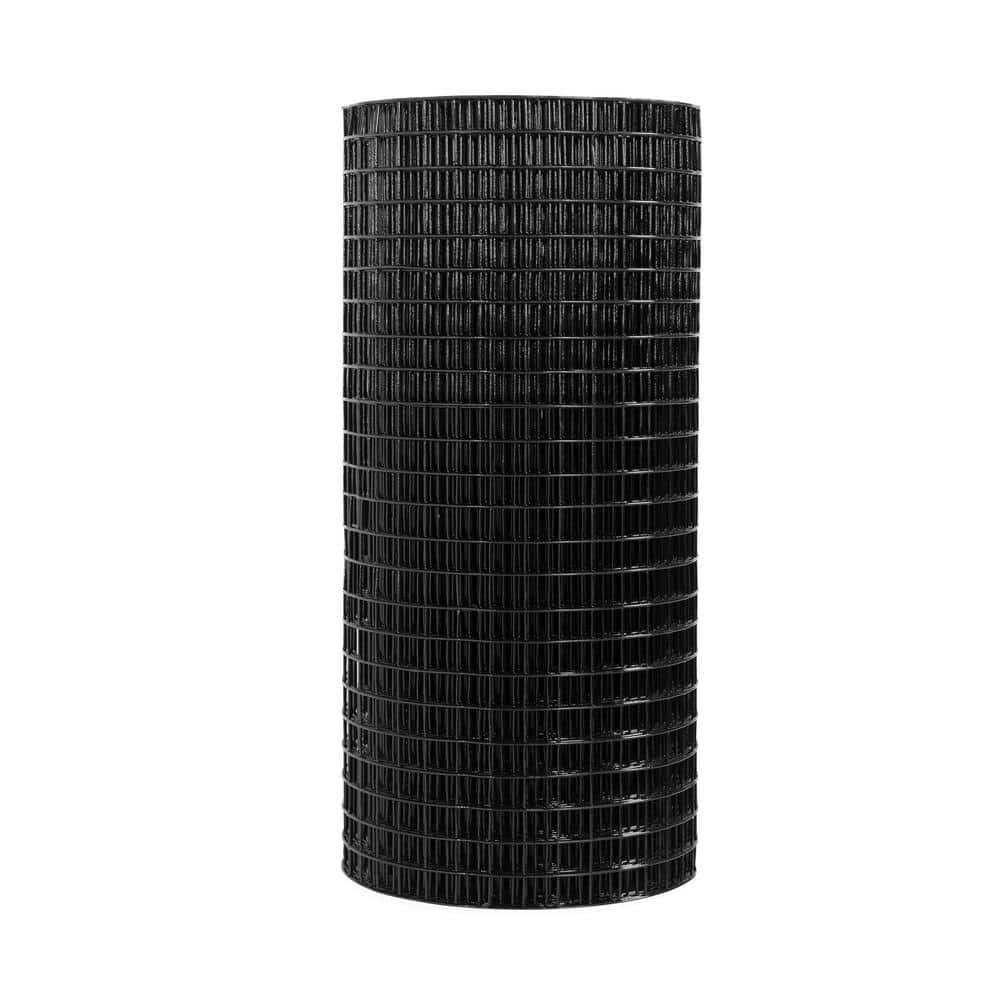 Fencer Wire 16 Gauge Black Vinyl Coated Welded Wire Mesh Size by 1 inch - Inhomebuy