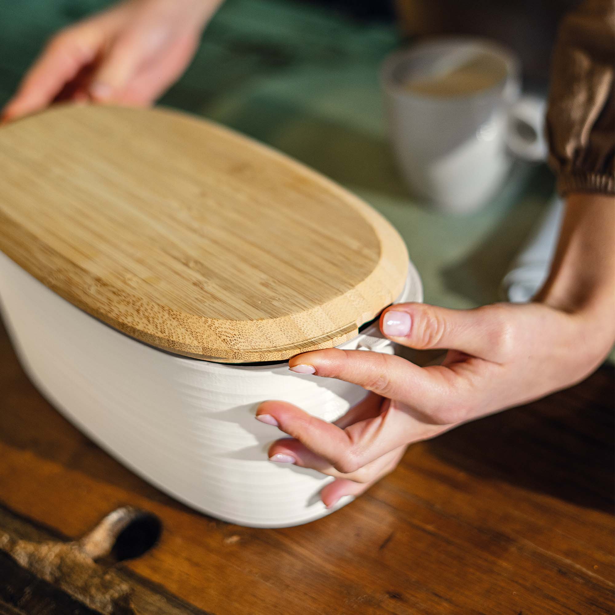 Container for bread and confectionery Clay - Inhomebuy