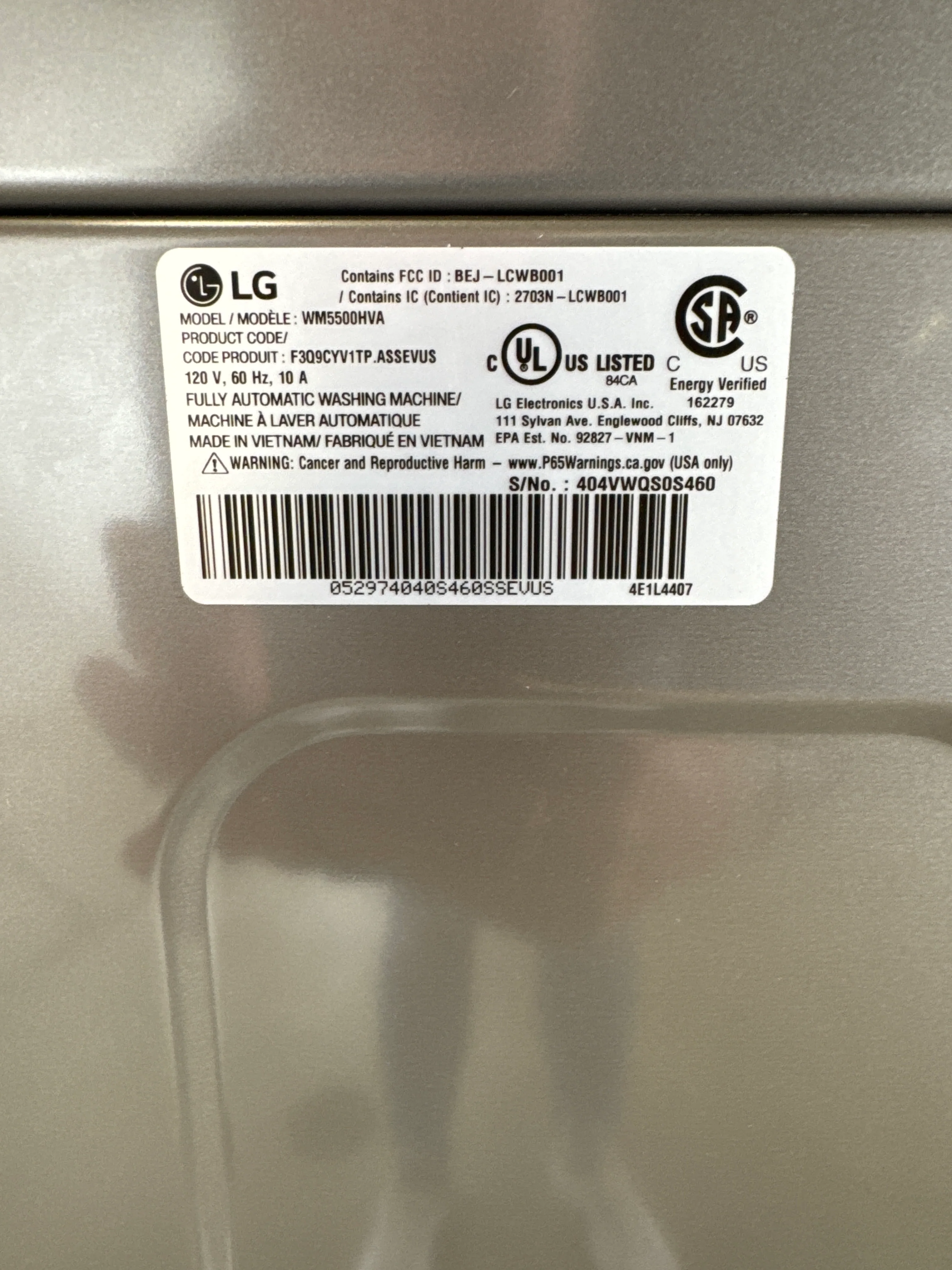 LG 5.2 CU FT. GRAPHITE STEEL FRONT LOAD WASHER WITH TURBOWASH TECHNOLOGY - WM5500HVA - Inhomebuy