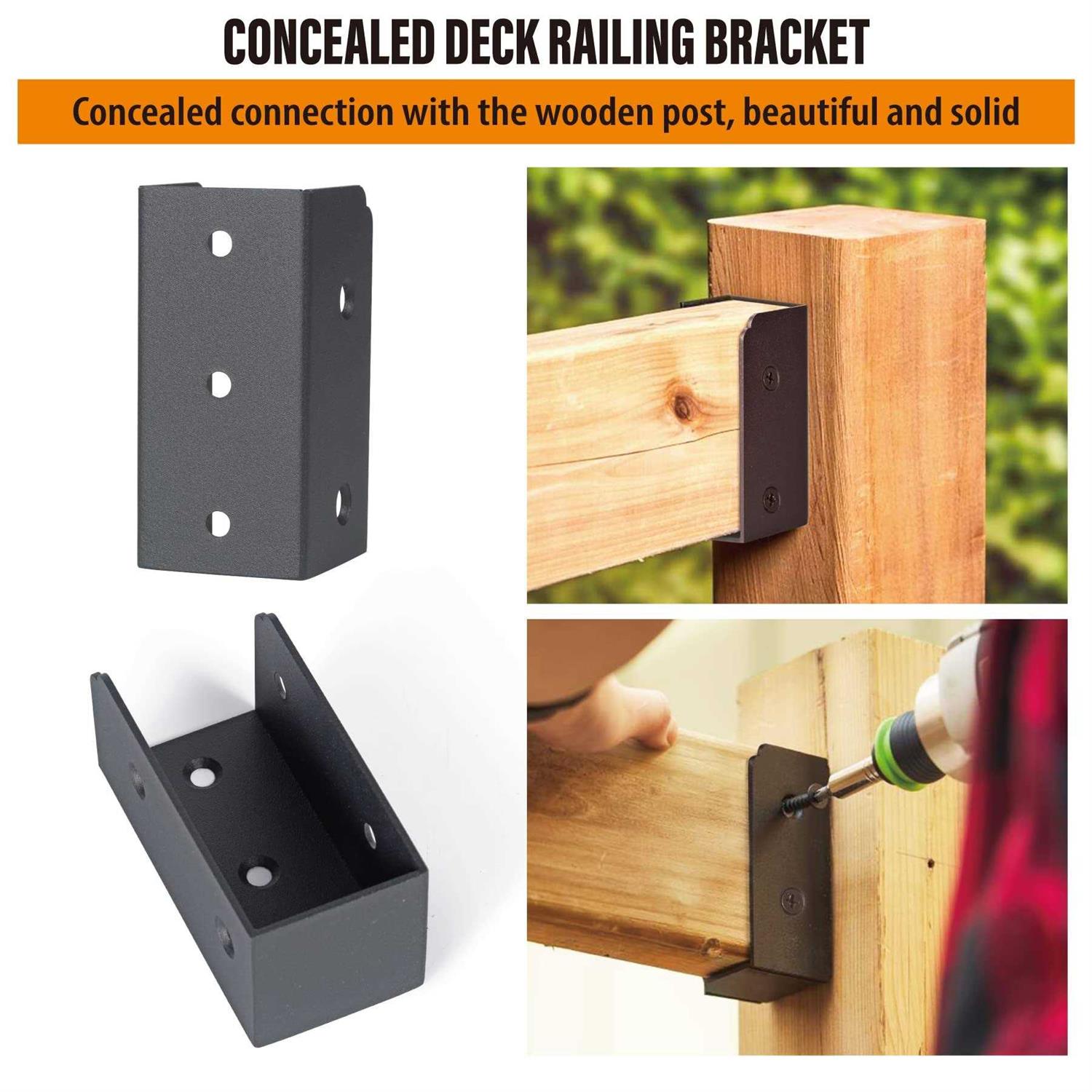 WOCEPU Stainless Steel Adjustable Post Protector, Protects Wooden Mailboxes and Fences from Lawnmower and rain Damage - Inhomebuy