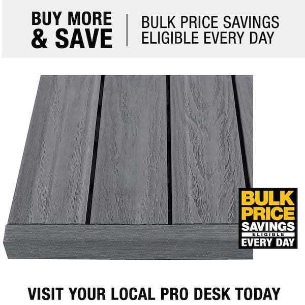 NewTechWood 1/12 ft. x 1 ft. Quick Deck Composite Deck Tile Inside Corner Trim - Inhomebuy