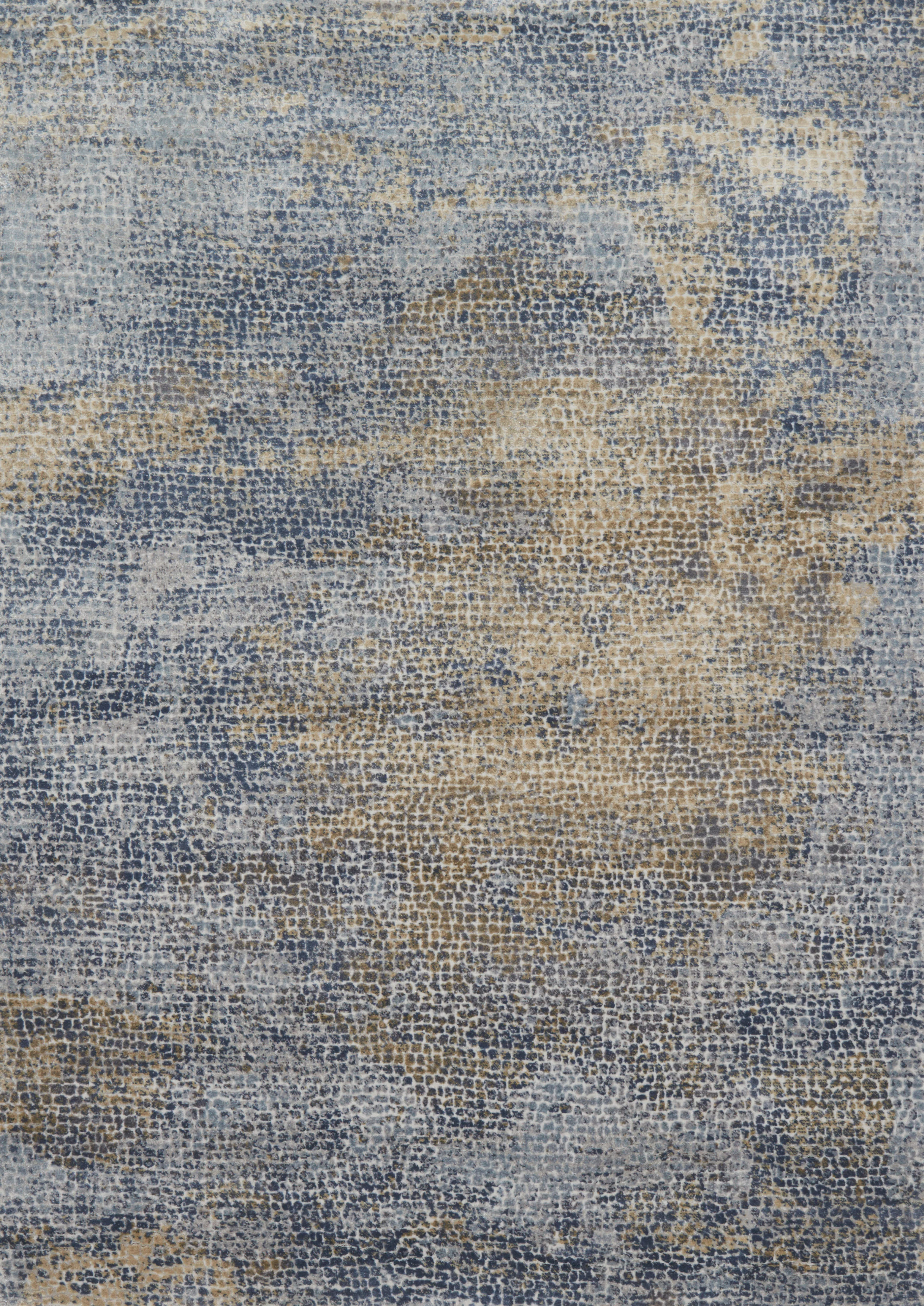 Loloi Rugs Patina Collection Rug in Ocean, Gold - 6'7