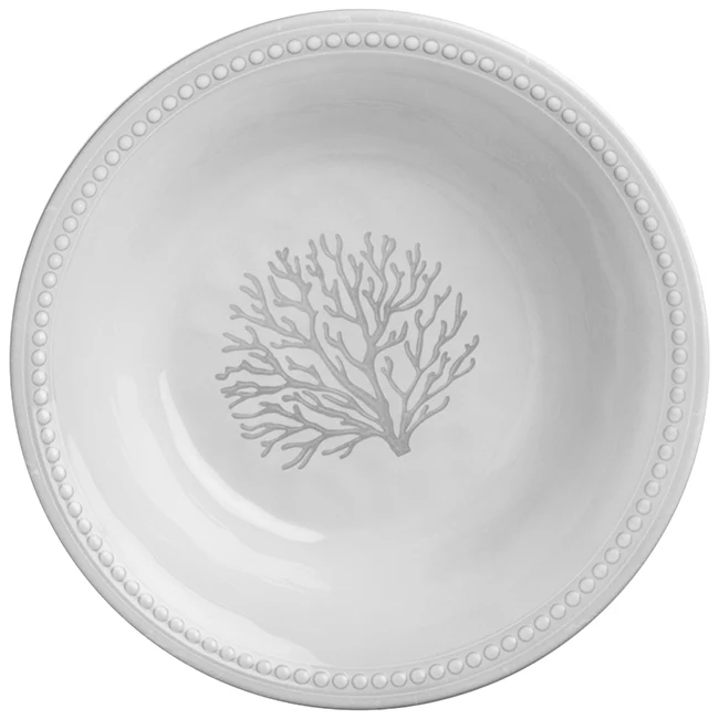 Melamine Deep Plate Harmony �?Coral, 6 Pcs - Inhomebuy