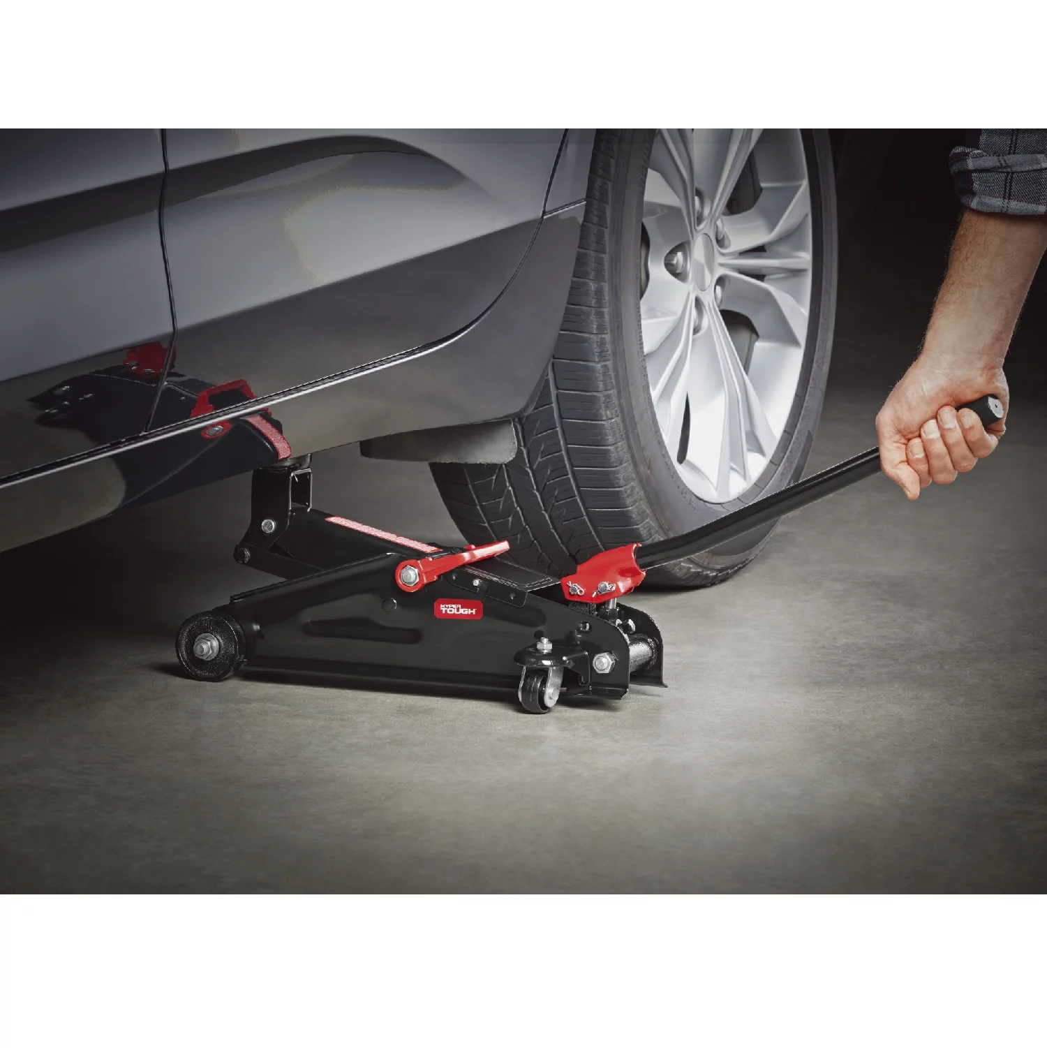 Hyper Tough 2-Ton Hydraulic Trolley Jack - Inhomebuy