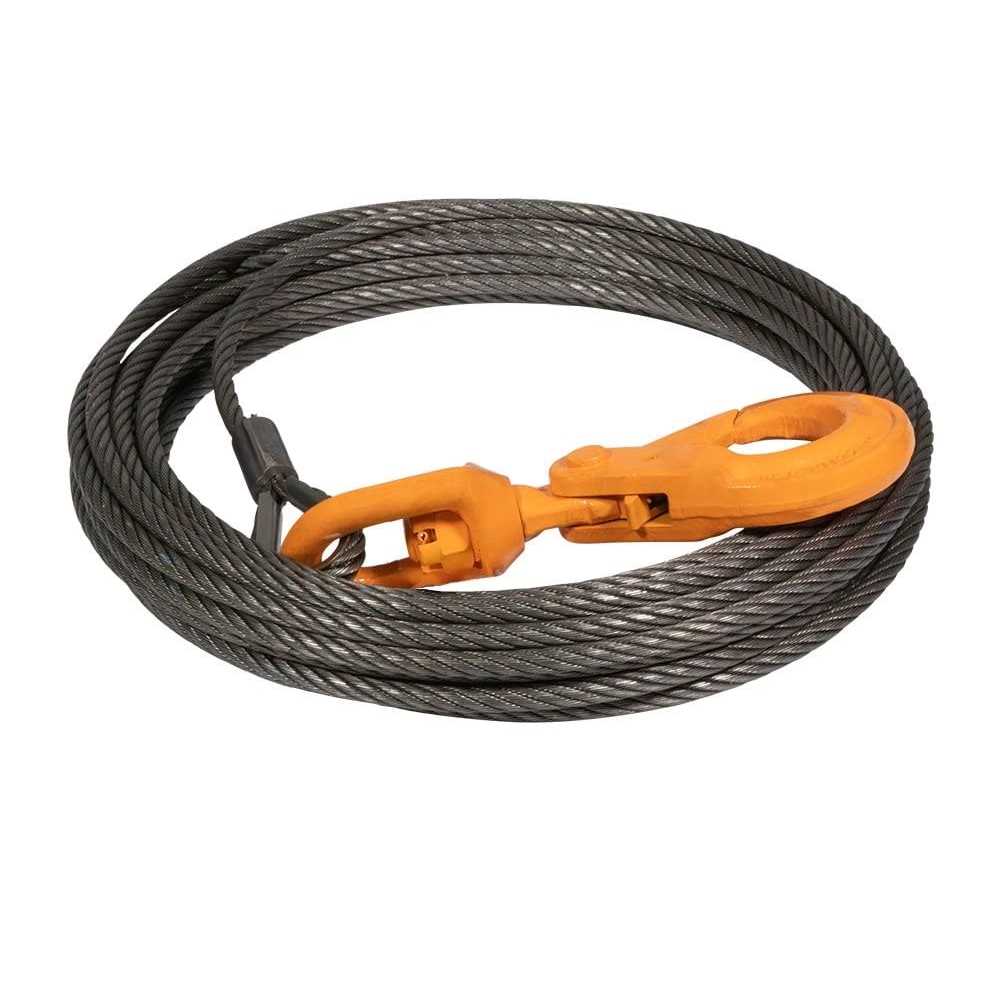 Mytee Products Winch Cable Steel Rope Wrecker Tow Truck Rollback - Inhomebuy