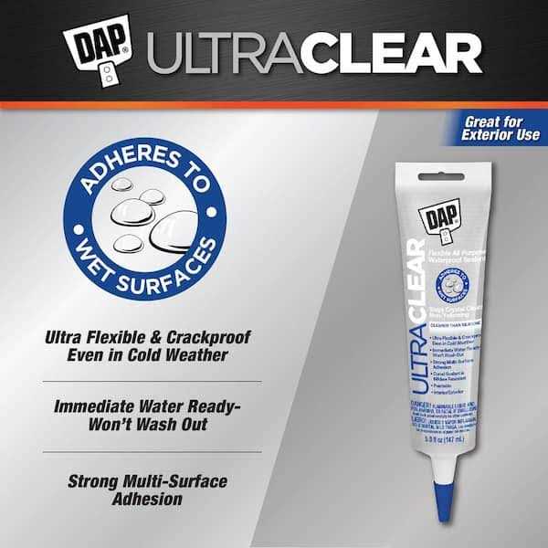 DAP Ultra Clear All Purpose Waterproof Sealant - Inhomebuy