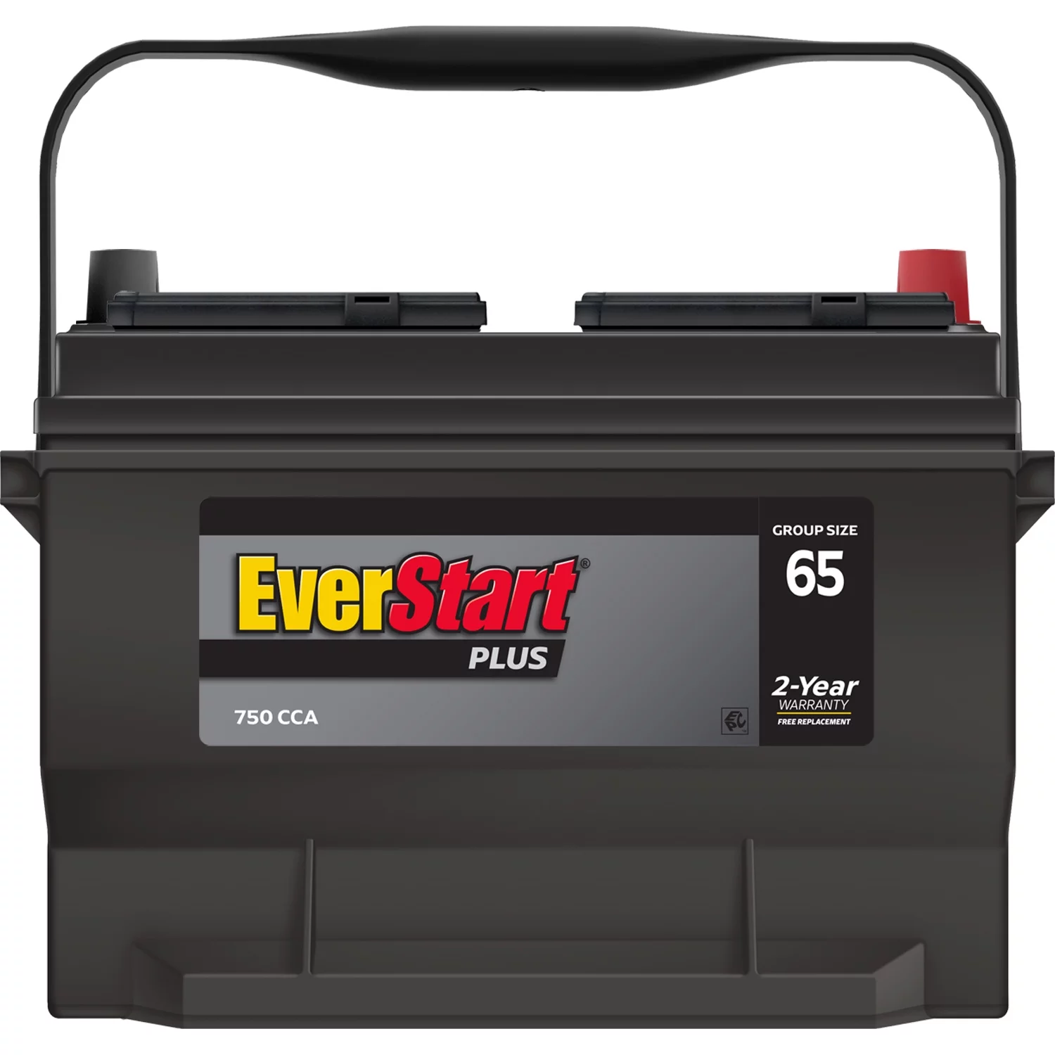 EverStart Plus Lead Acid Automotive Battery, Group Size 65 12 Volt, 750 CCA - Inhomebuy
