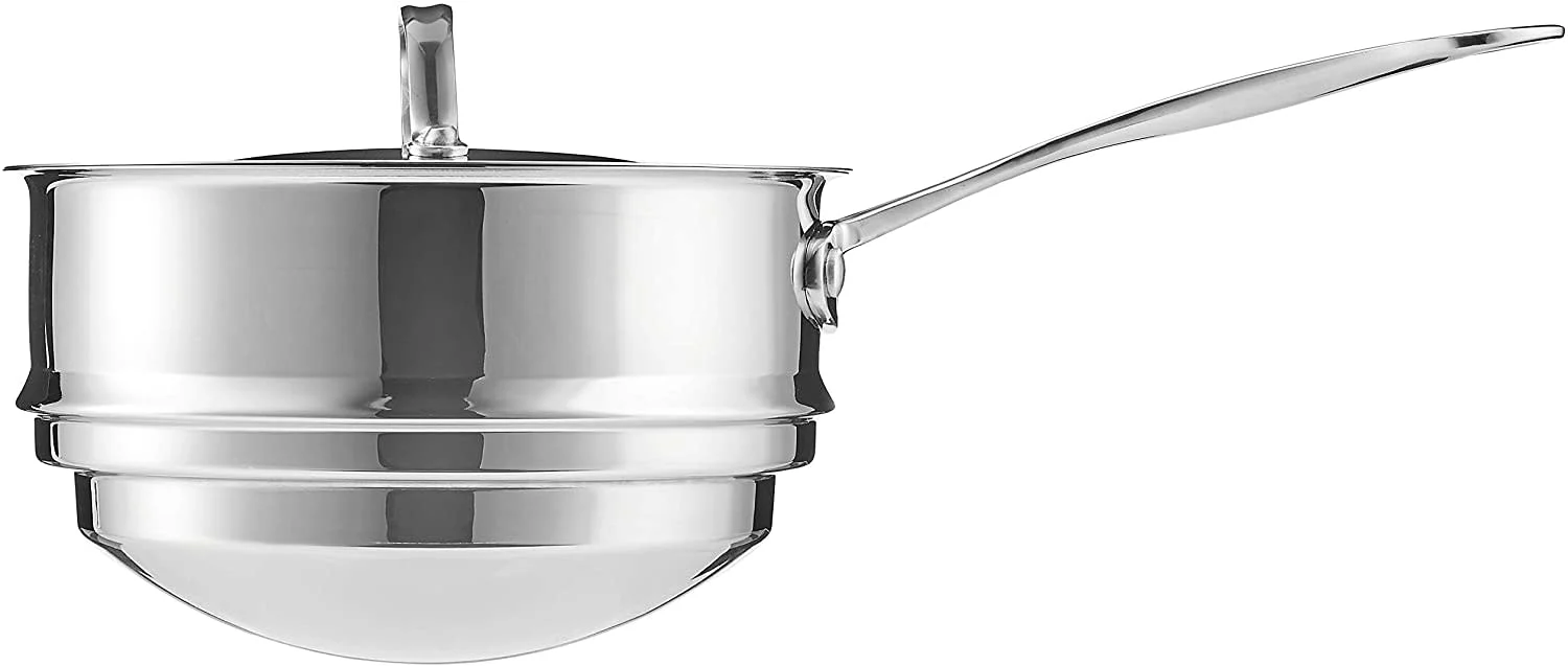 Cuisinart Chef's Classic Double Broiler: 20cm, stainless steel, fits 2, 3 & 4-quart saucepans | 7111-20 - Inhomebuy
