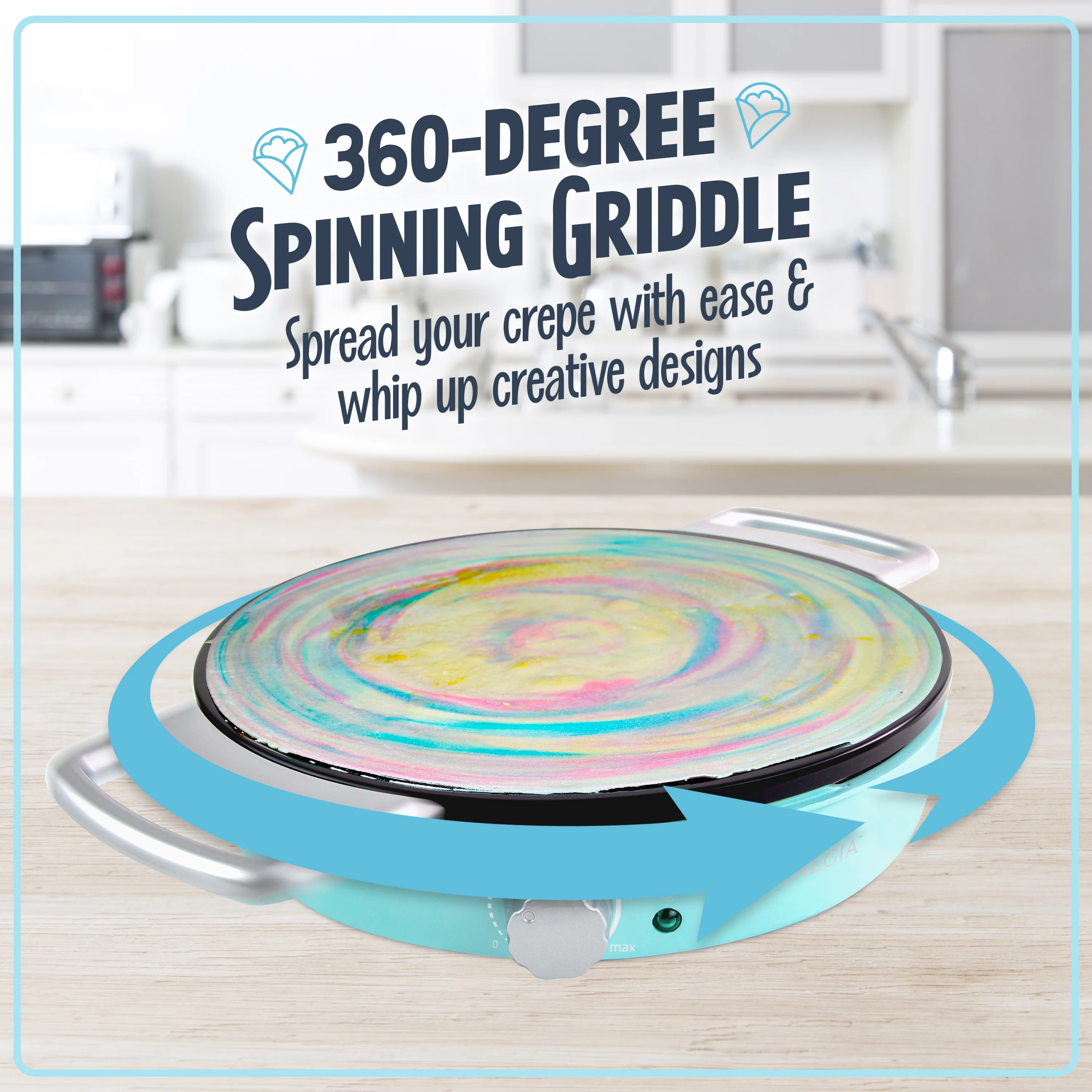 Crepe Art Spinning Crepe Maker - Inhomebuy