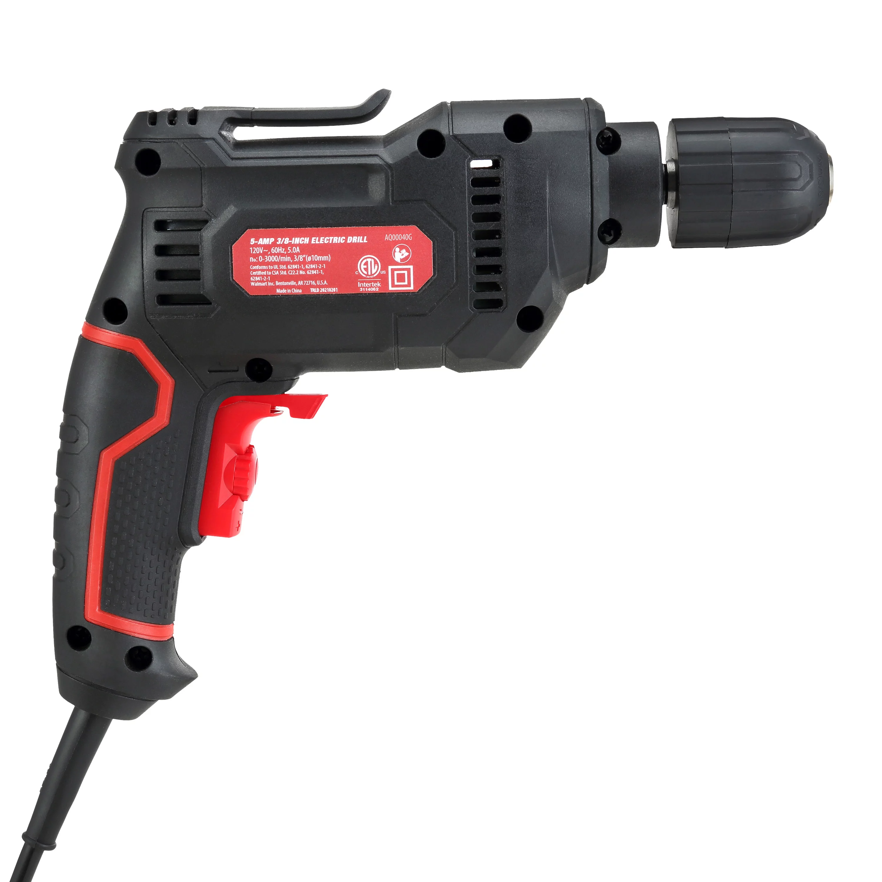 Hyper Tough 5.0amp, 120 Volts 3/8 inch Electric Drill - Inhomebuy