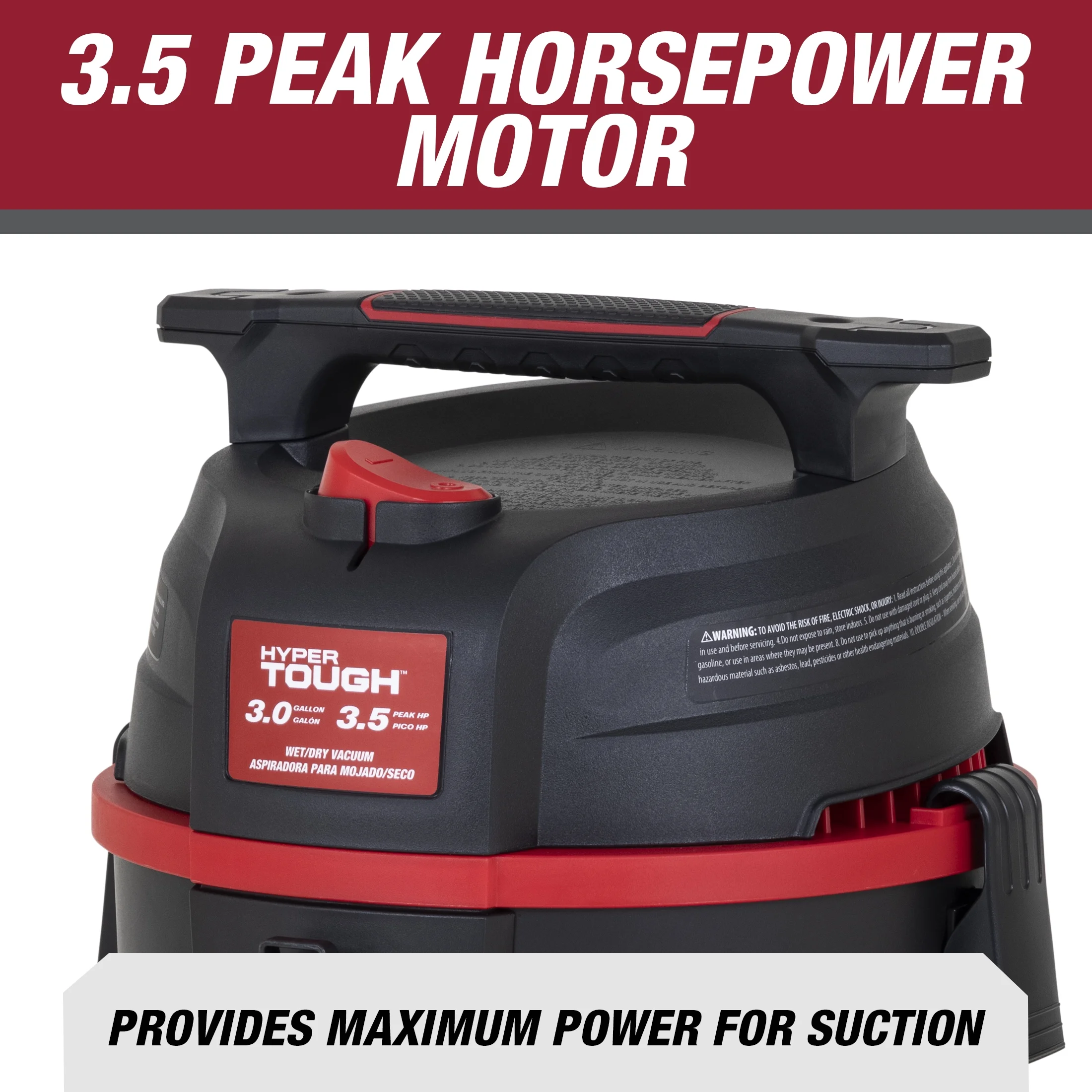 Hyper Tough 3 Gallon Wet Dry Vac - Inhomebuy