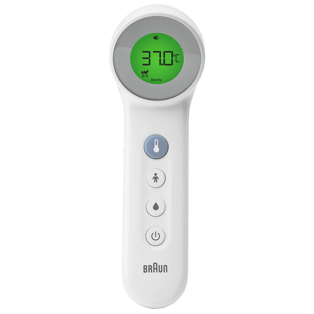 Braun Forehead Thermometer No Touch, incl 2x AA batt | BNT400CA - Inhomebuy