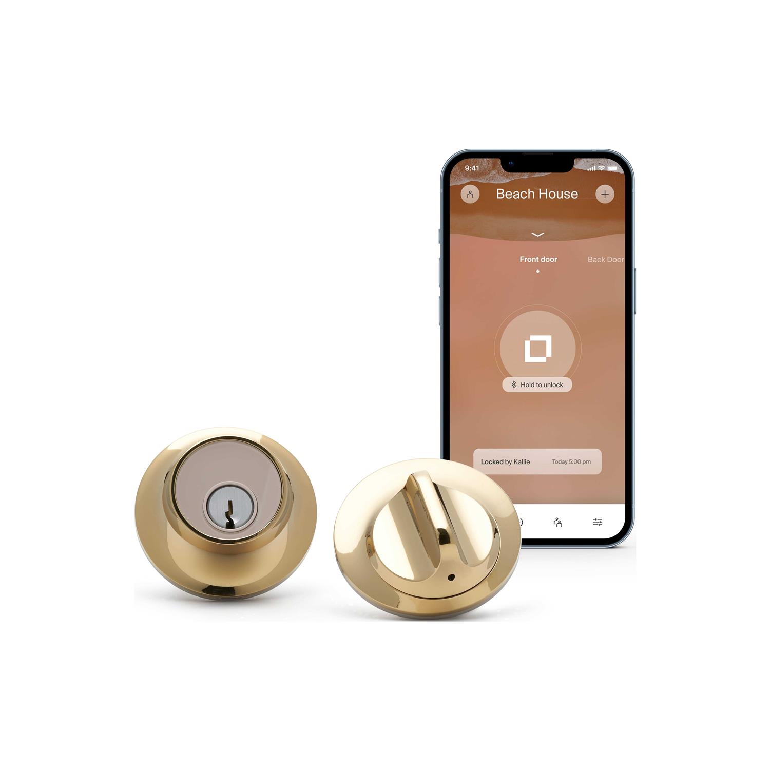 Level Lock+ Smart Lock Bluetooth Replacement Deadbolt with Apple HomeKey/App/Key C-F14U - Inhomebuy