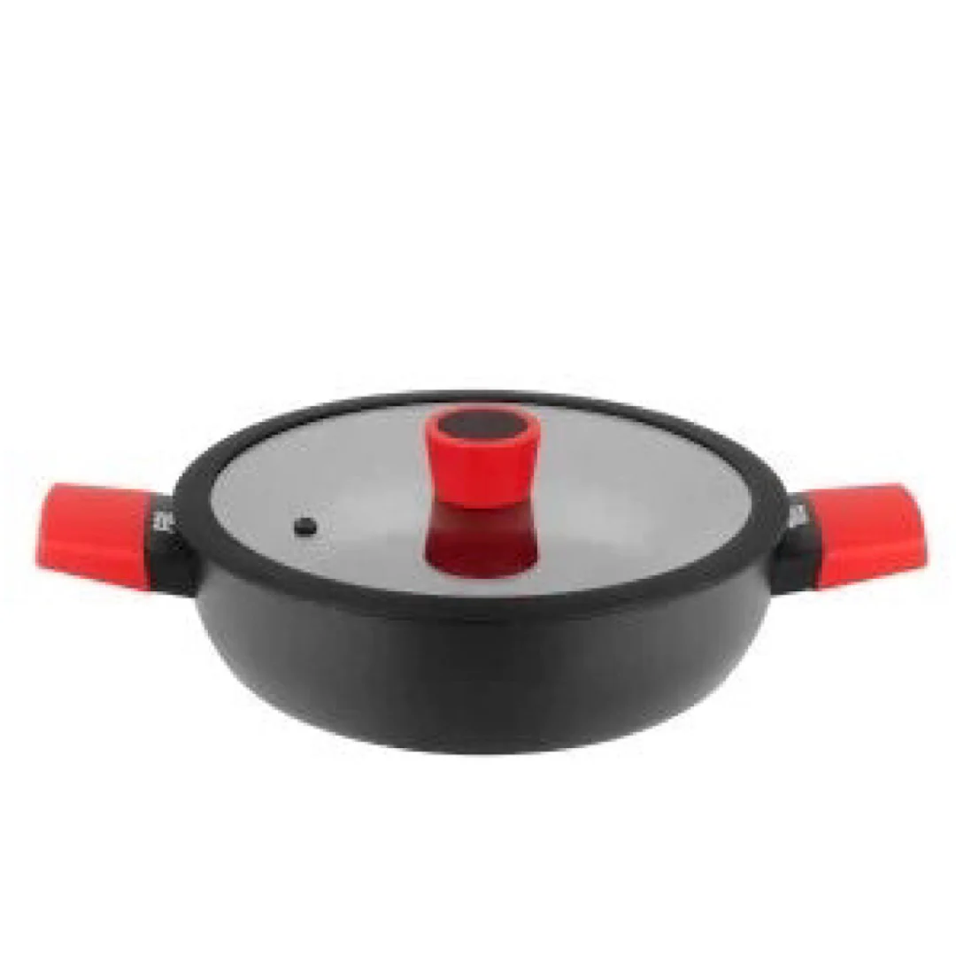 Red Series Non Stick Saute Pan 26cm - Inhomebuy