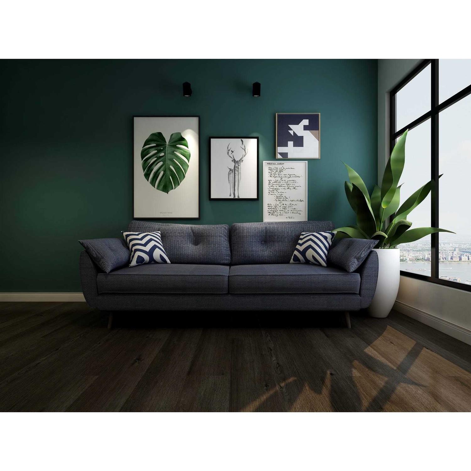 Dekorman Mountain Oak/Embossed 12 Mil x 9 in. W x 60 in. L Click Lock Waterproof Luxury Vinyl Plank Flooring (22.6 sqft/case) - Inhomebuy