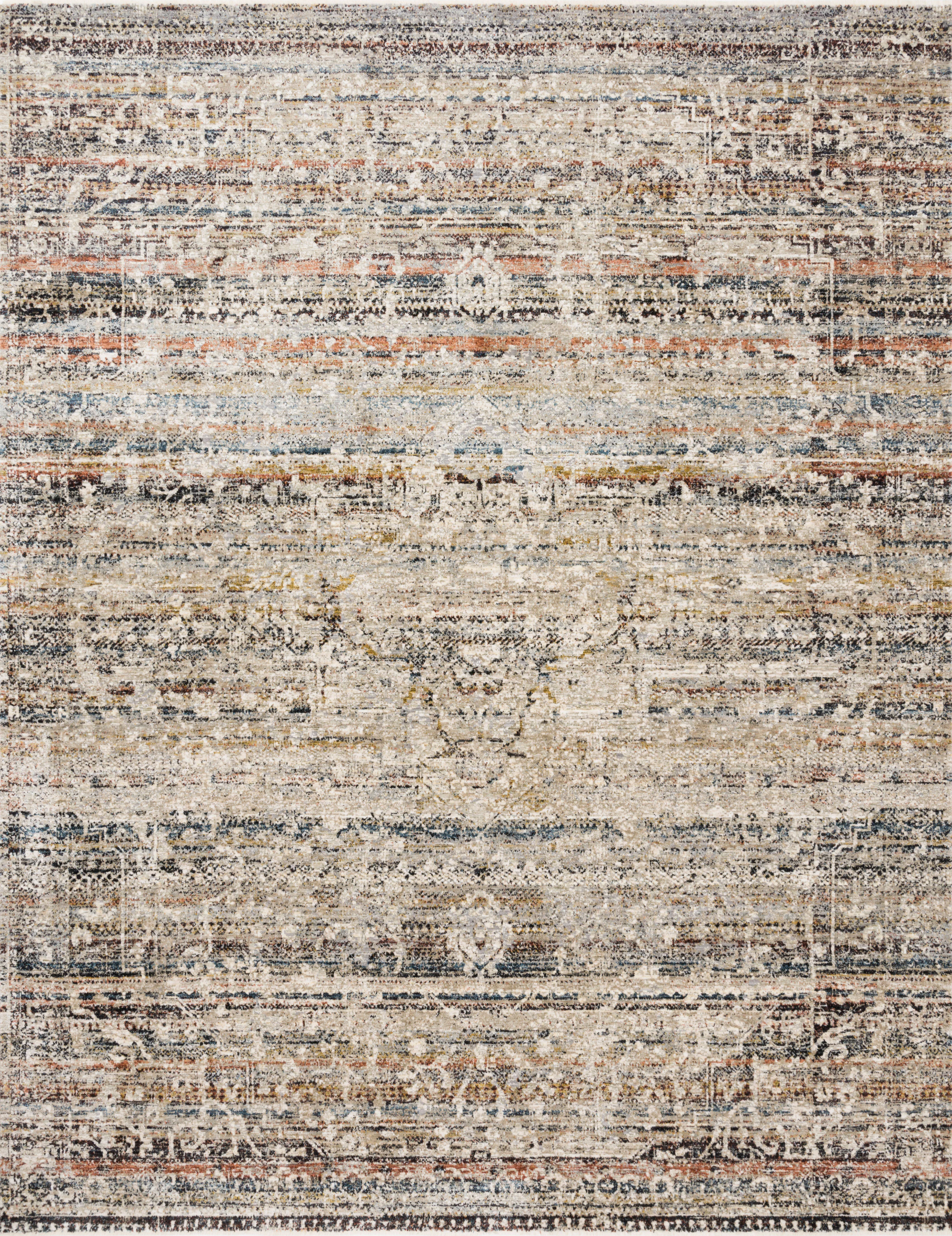 Loloi Rugs Theia Collection Rug in Taupe, Multi - 11'6