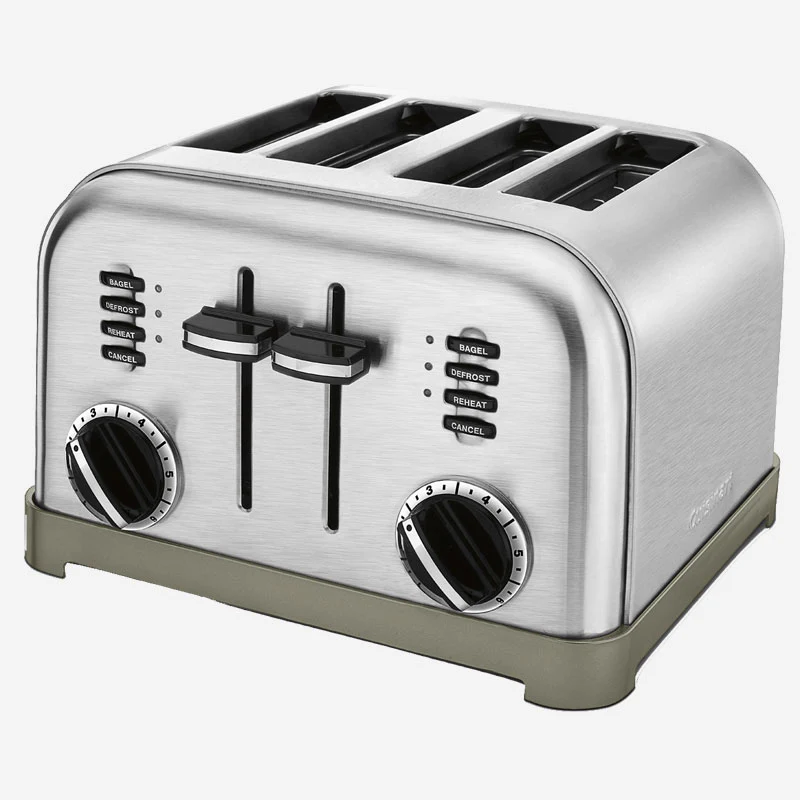 Cuisinart MetalClassic Toaster: 4-slice, brushed s/s | CPT-180C - Inhomebuy