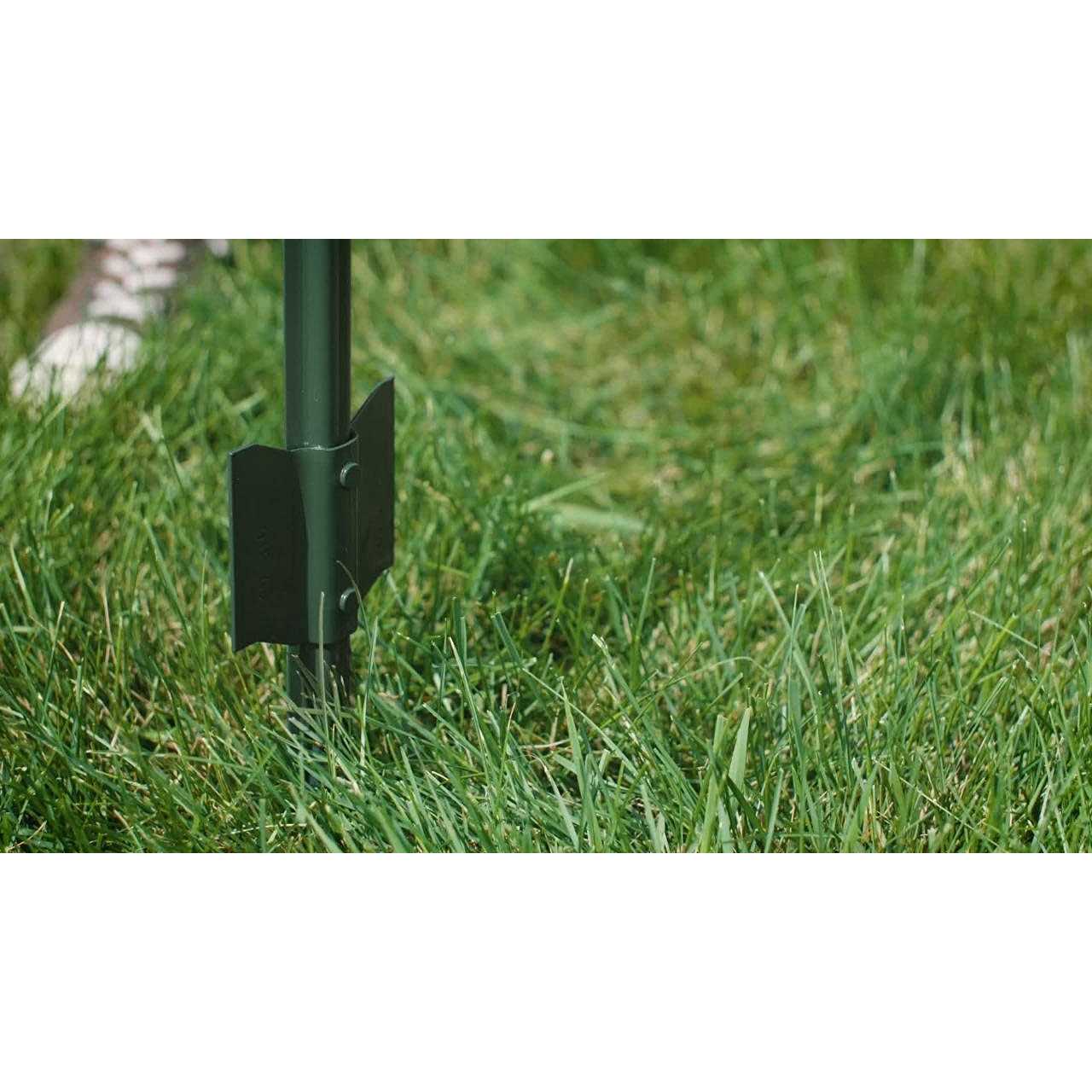 LADECH 3-4-5-6-7 Feet Sturdy Duty Metal Fence Post – Garden U Post for Fencing - Inhomebuy