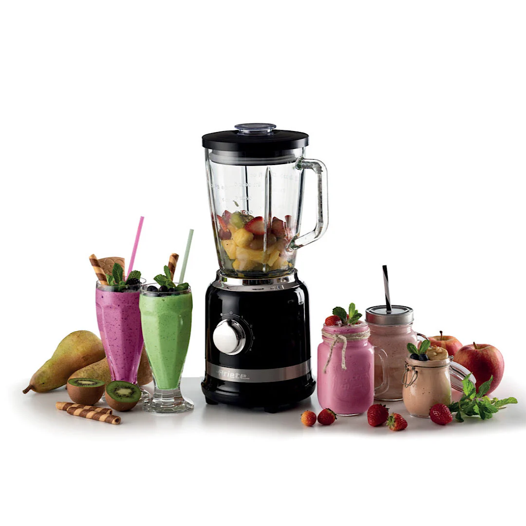 Blender With Graduated Glass Cup Black - Inhomebuy